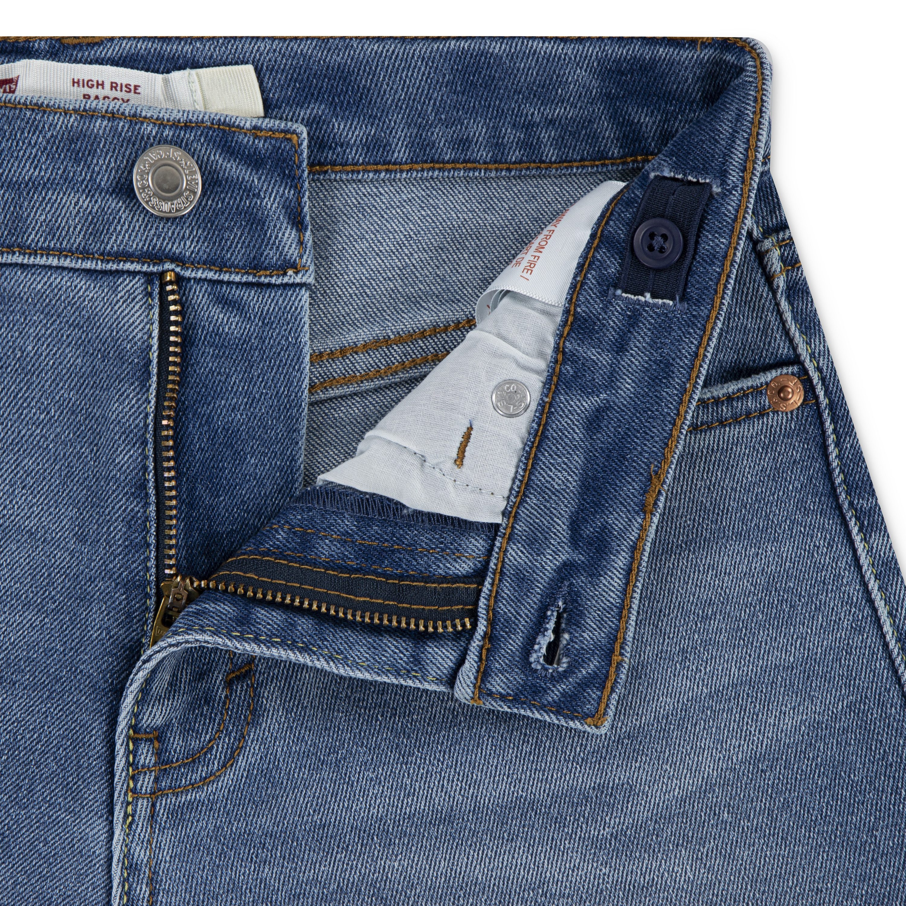 Levi's Kidswear High-waist jeans LVG HIGH RISE BAGGY met een zachte touch