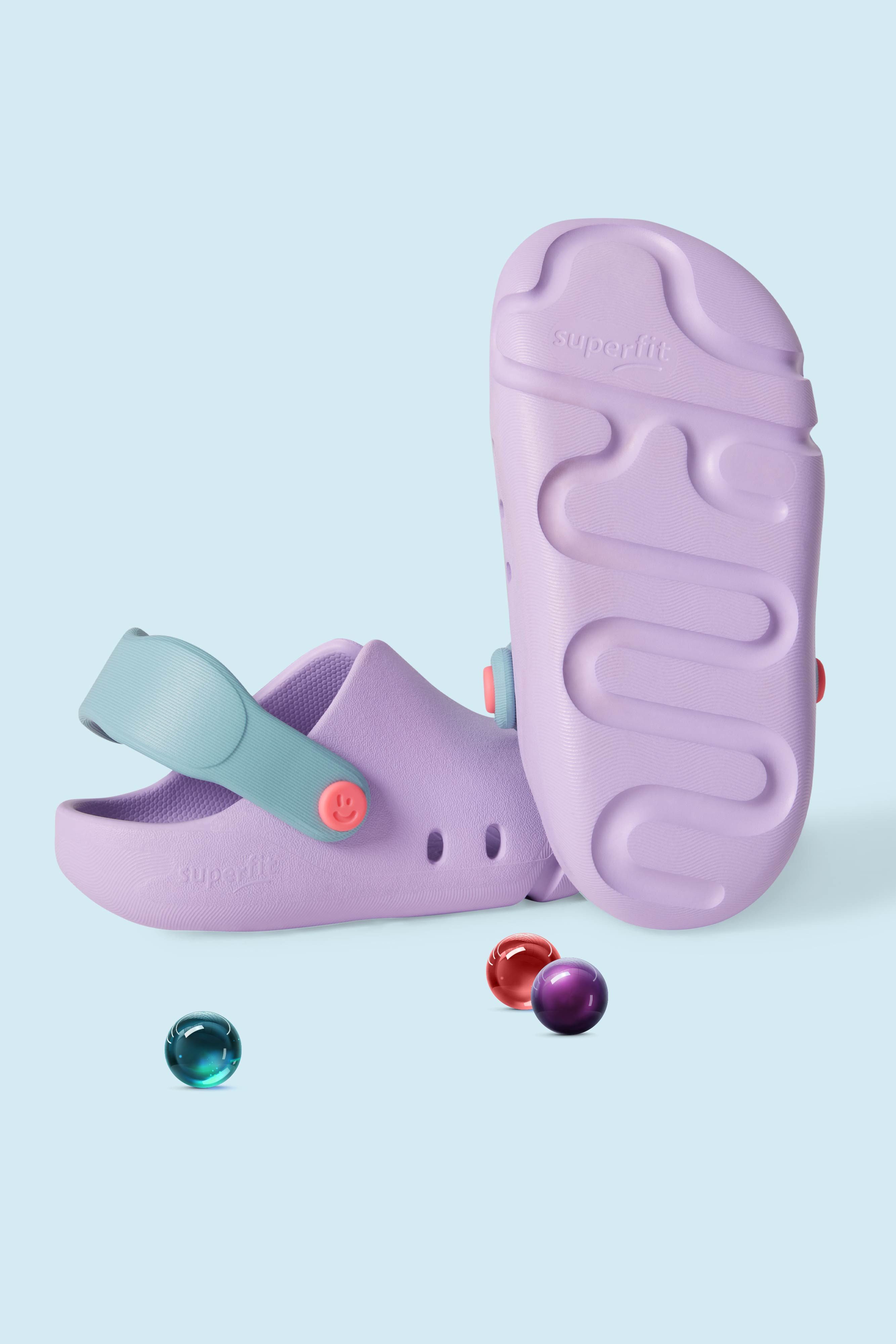Superfit Waterschoenen SPLASH C WMS: W Klomp, watersandaal met hielriem, maat sjabloon om te downloaden
