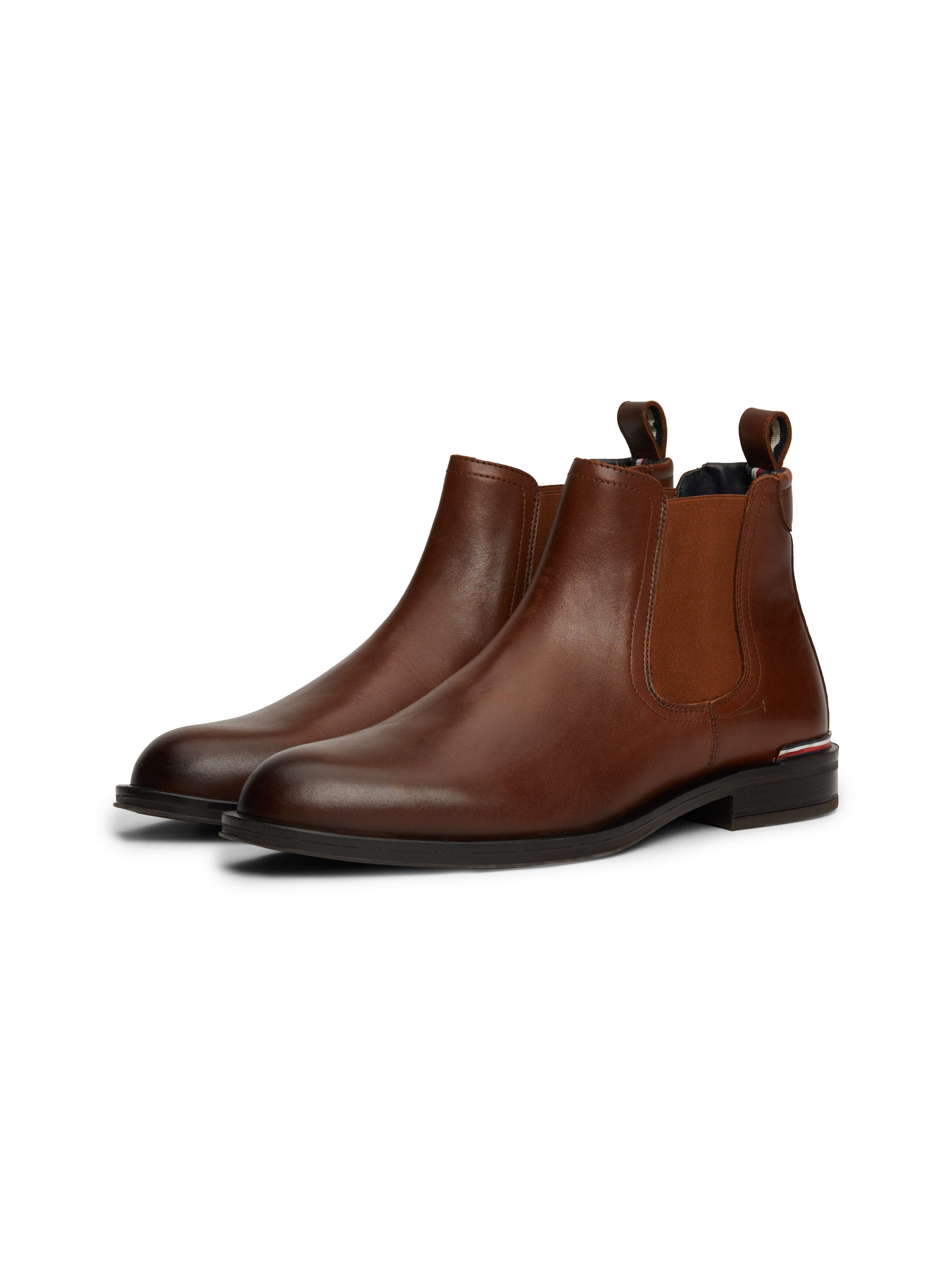 Tommy Hilfiger Chelsea-boots CORE RWB HILFIGER LTH CHELSEA hakken, enkellaars, zakelijke schoen met...