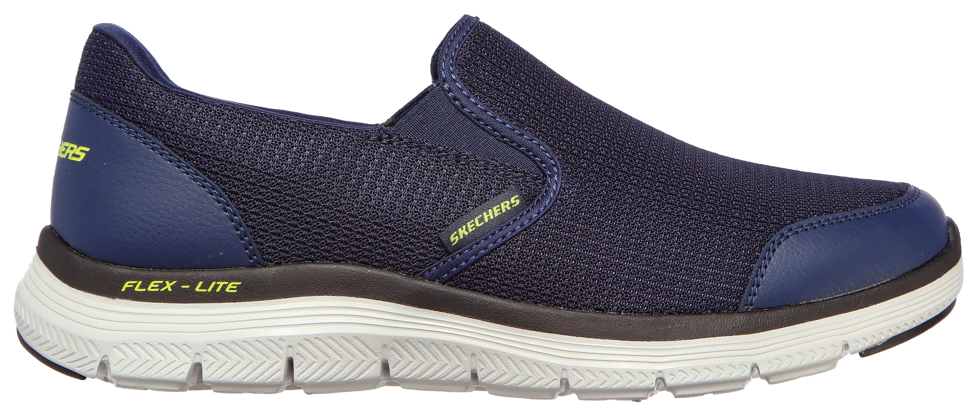 Skechers Slip-on sneakers FLEX ADVANTAGE 4.0 Slipper, slip-on schoen, comfortschoen met air cooled memory foam