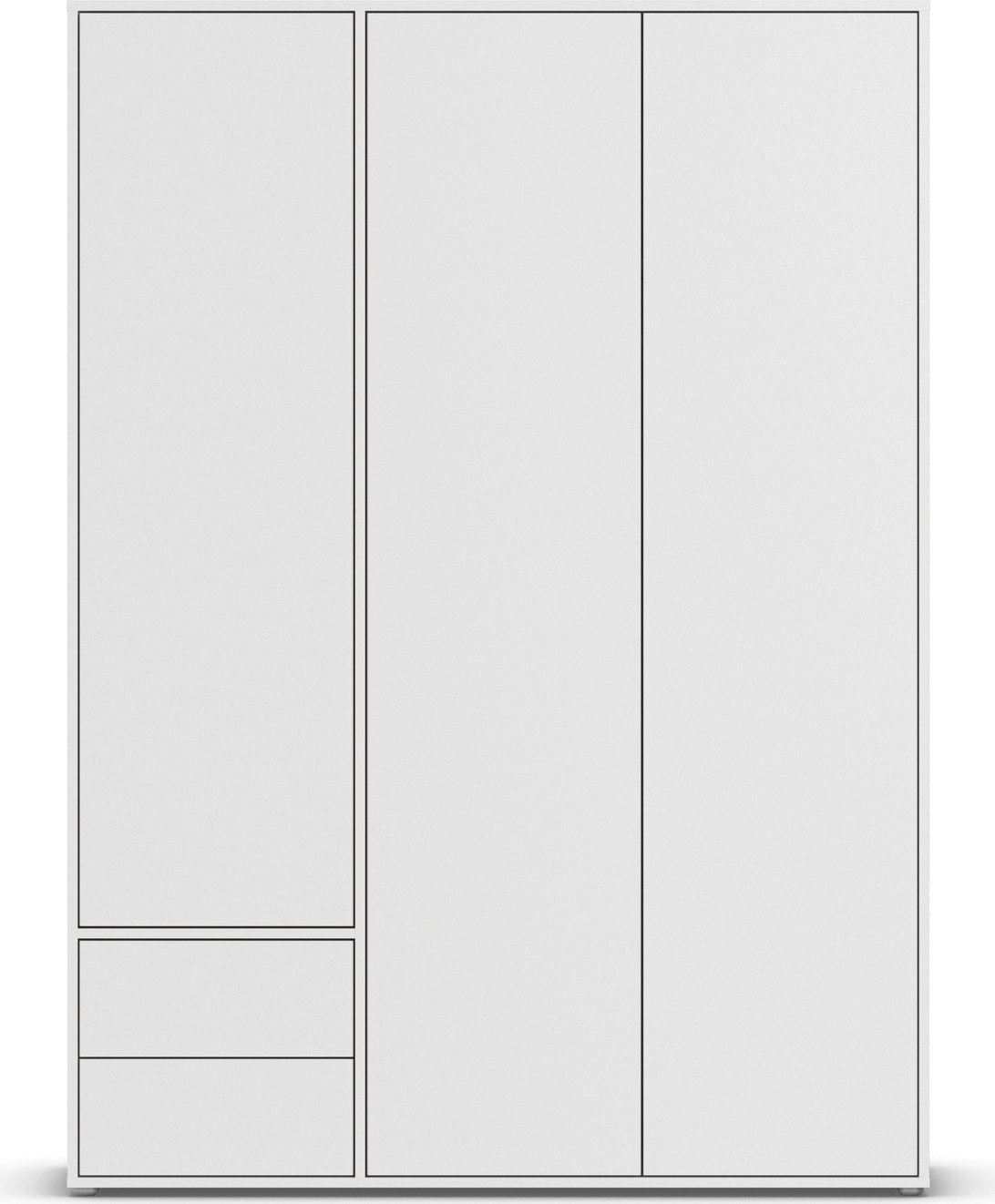 rauch Draaideurkast Kledingkast Kast Garderobe Wasmand NABILA veel Opbergruimte met 2 lades en push-to-open functie topseller made in germany