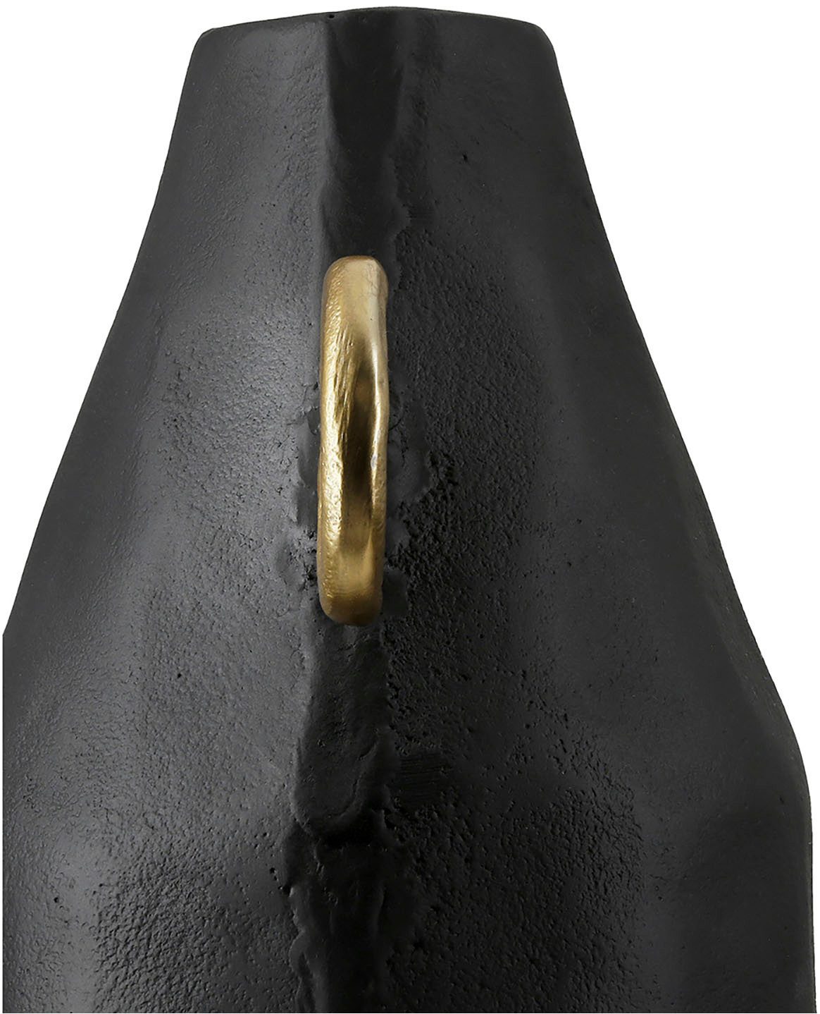 GILDE Tafelvaas Vase Dora, schwarz H.31 cm (1 stuk)