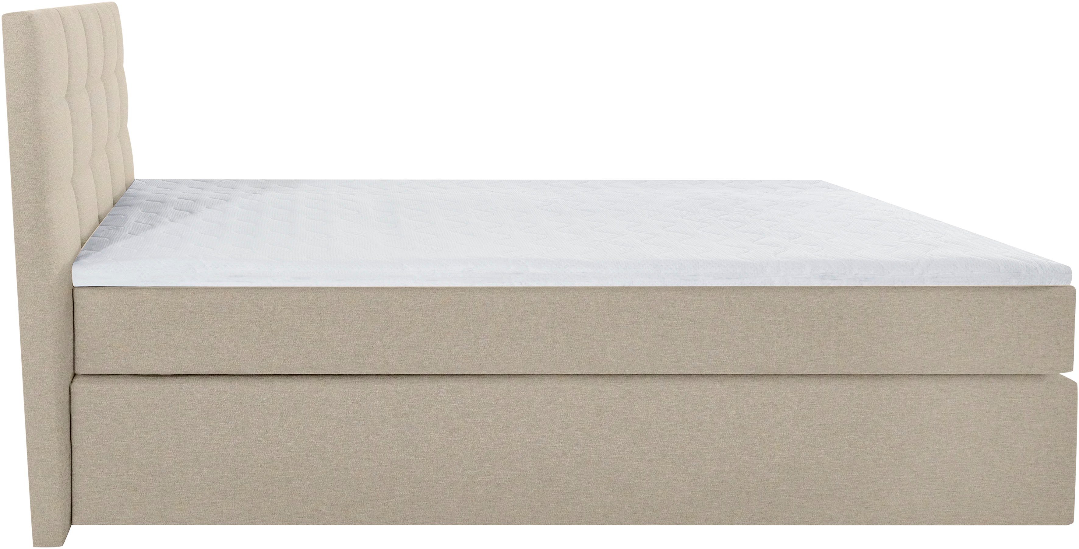 INOSIGN Boxspring OVALO optioneel met bedbox, verkrijgbaar in h2, h3 & h4