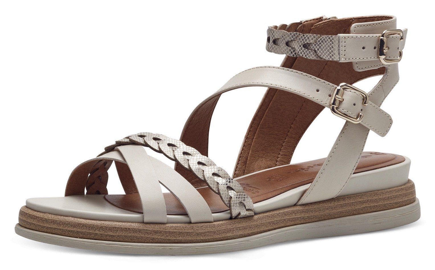 Tamaris Sandalen zomerschoen, sandaal, sleehak, met zijrits