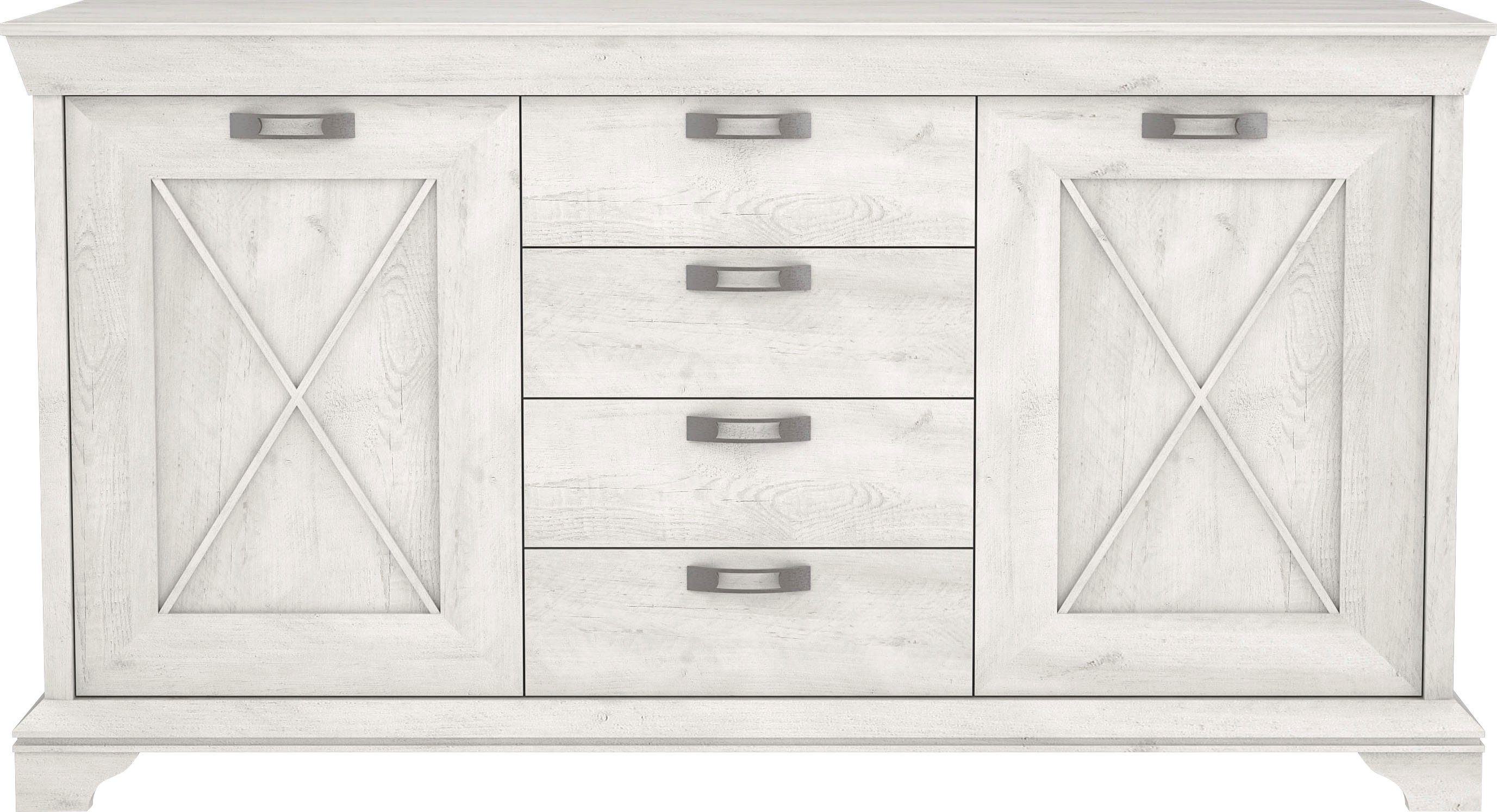 FORTE Highboard Kashmir Breedte 178 cm highboards maat 178,3x48,2x95,9 cm beige