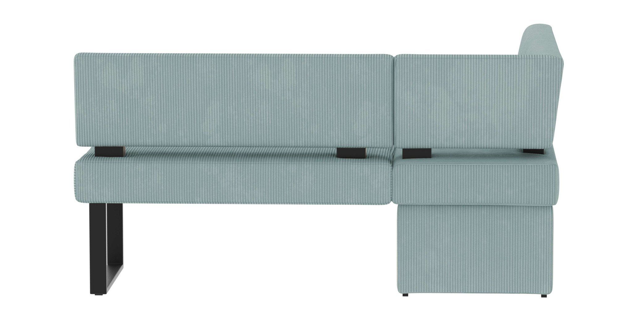 Home affaire Hoekbank Oliver met metalen frame, keukenbank verschillende hoezen cord eetkamerbank ottos choice