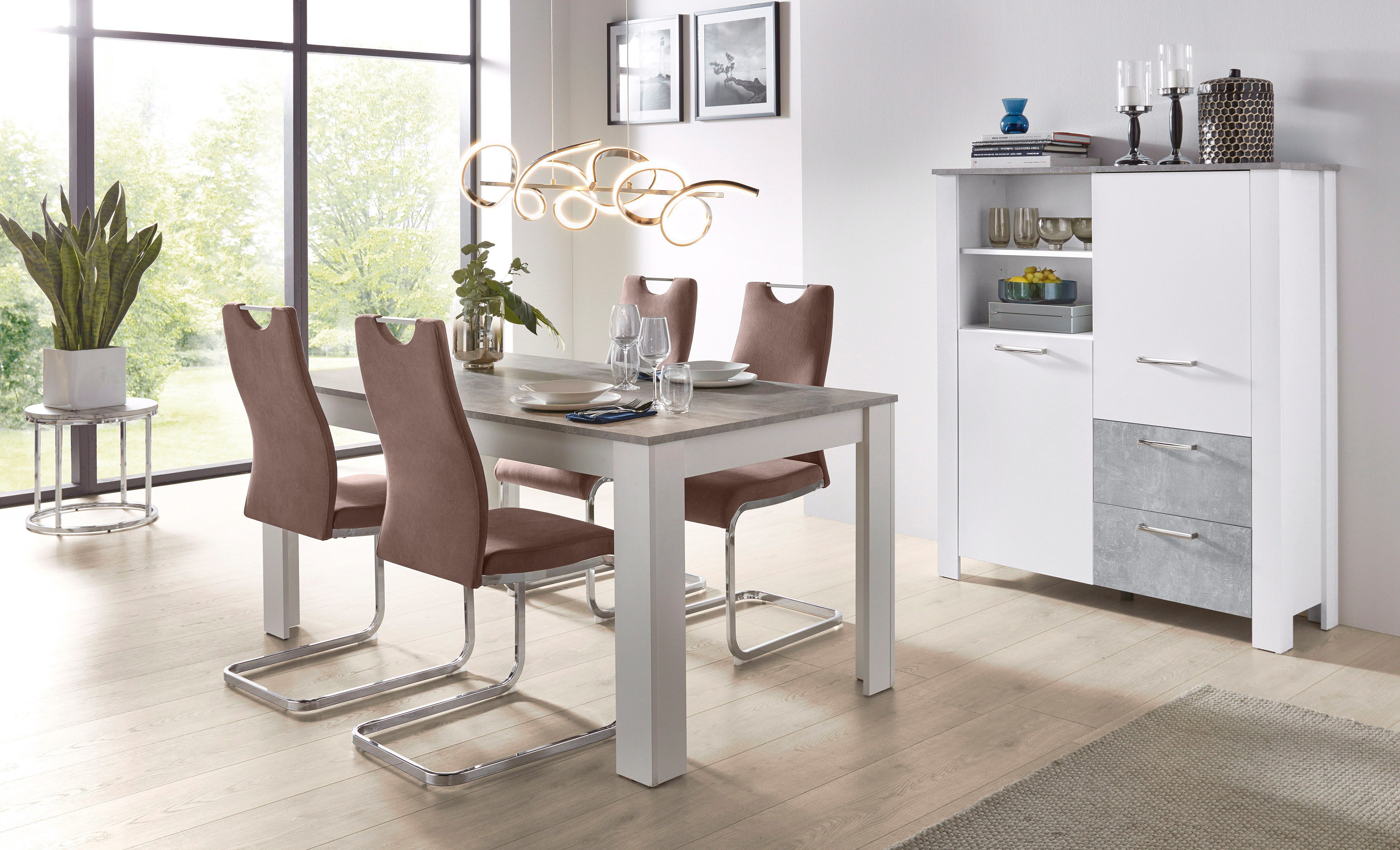 Home affaire Eettafel Milano Eettafel breedte 160 cm (1 stuk)
