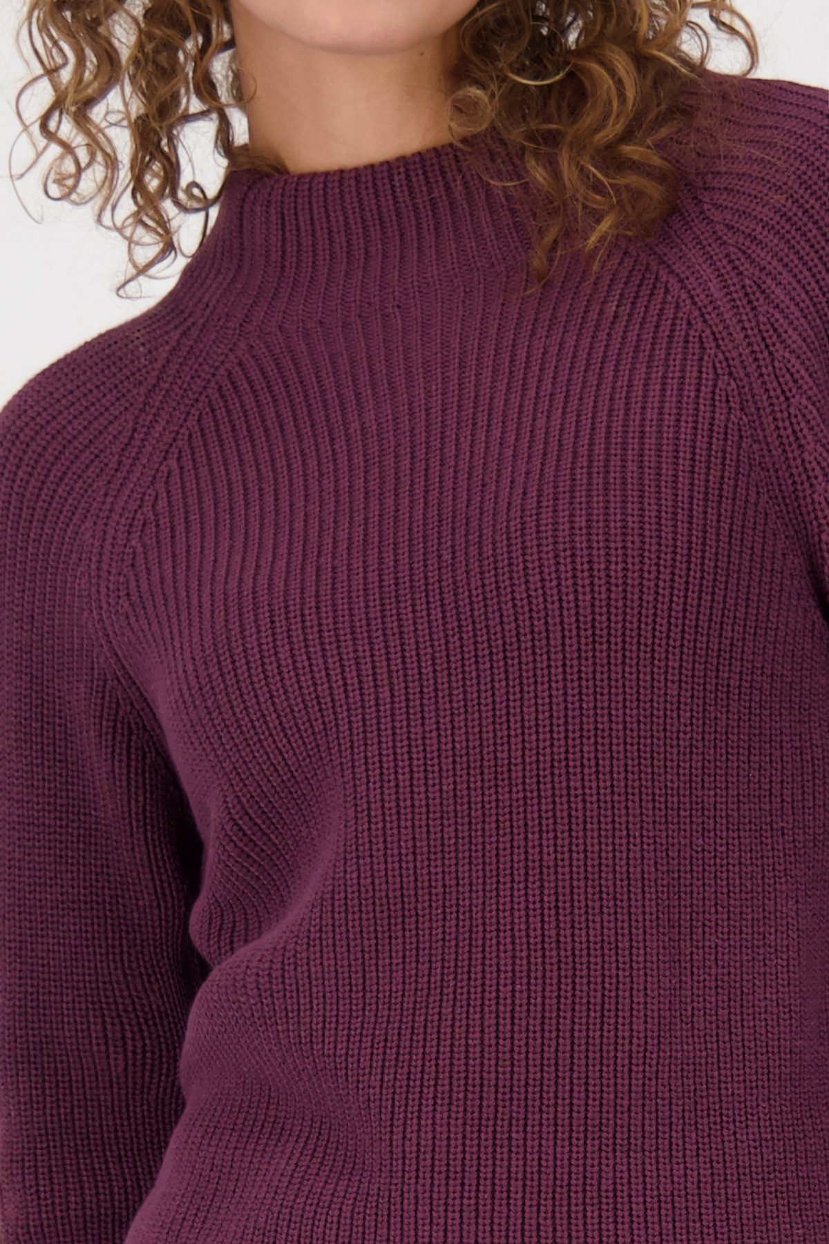 Monari Gebreide Trui Basic parelsteek Regular fit met ronde hals