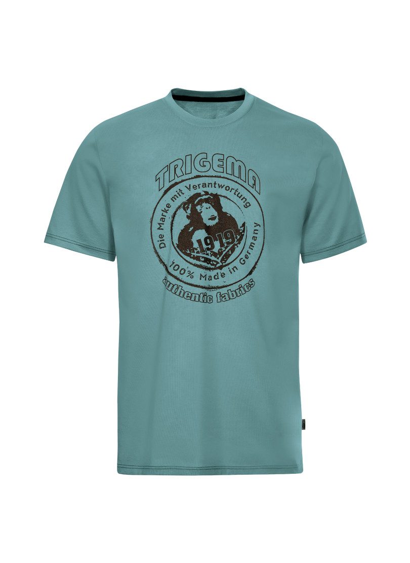 Trigema T-shirt TRIGEMA T-shirt met groot printmotief "TRIGEMA 1919" (1-delig)
