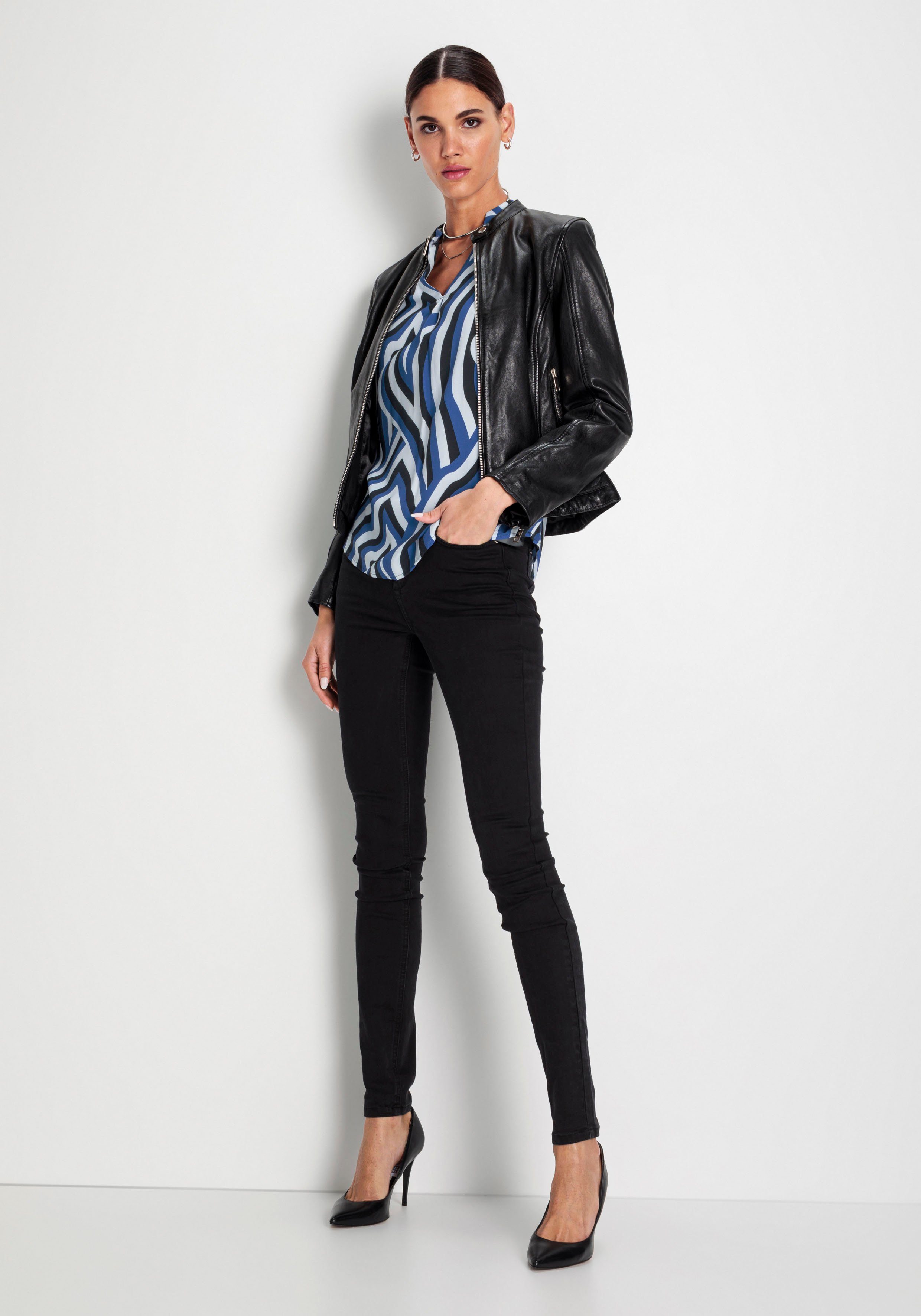 HECHTER PARIS Klassieke blouse met elegante v-hals