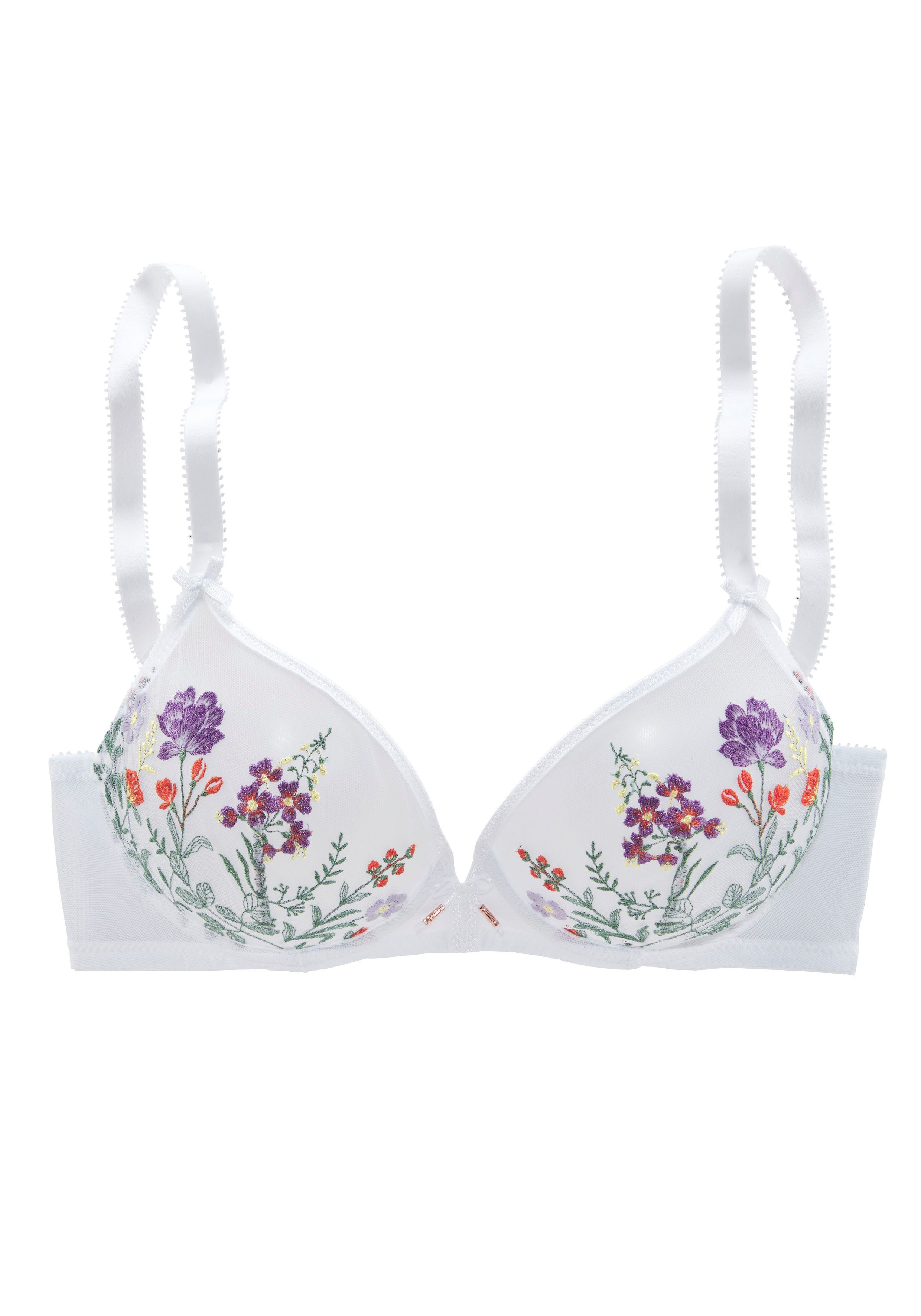 Lascana Beugel-bh Maria met bloemen van chique borduurkant, sexy dessous