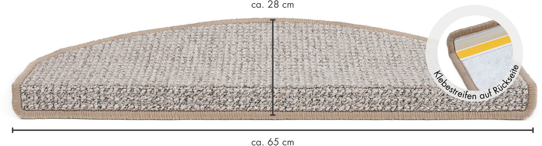 Andiamo Tredemat Saragossa, Made in Netherlands gemêleerd, zelfklevend, slijtvast, 15 stuks in een set