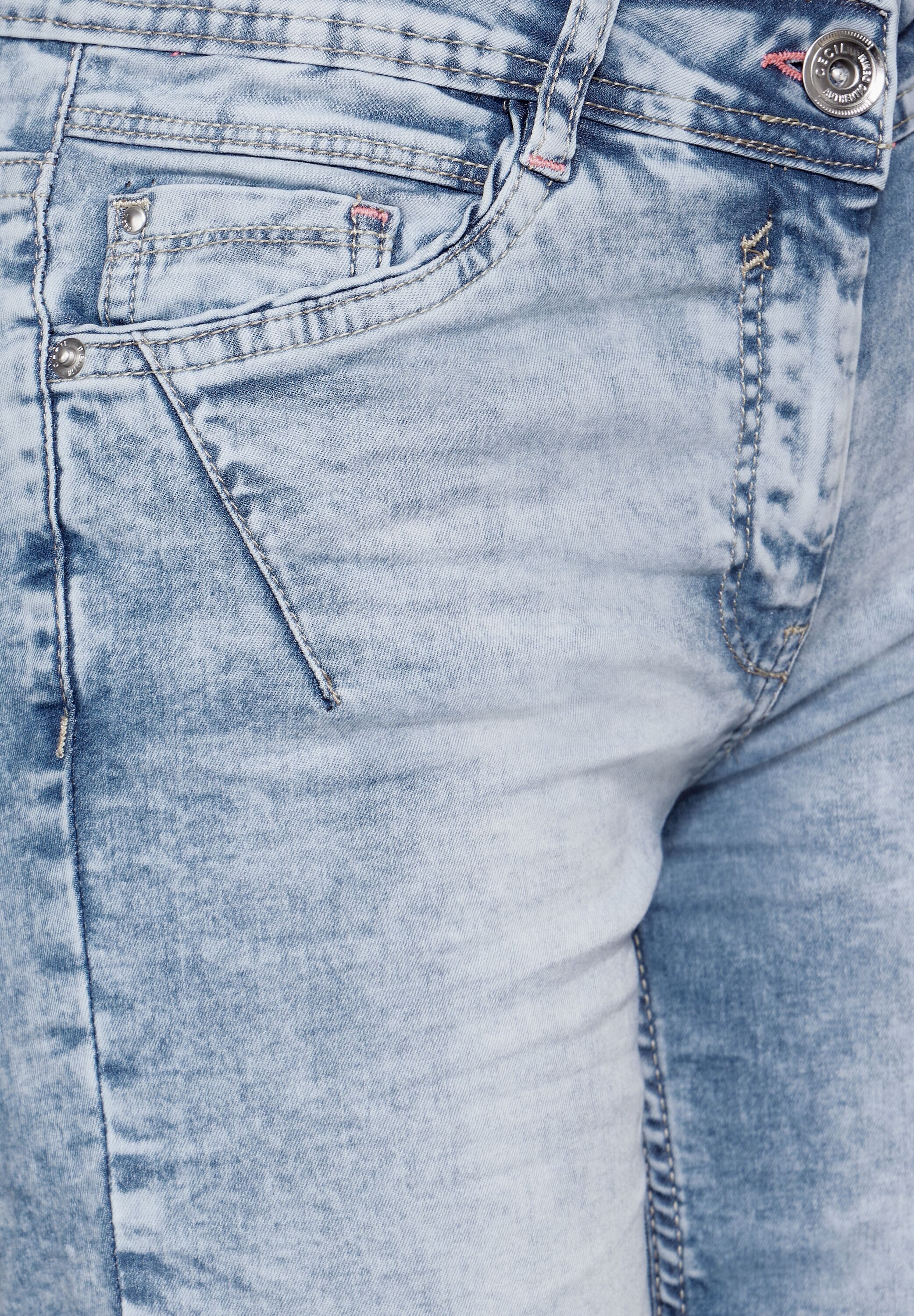 Cecil Short Stijl Scarlett van denim/jeans in 5-pocket-stijl