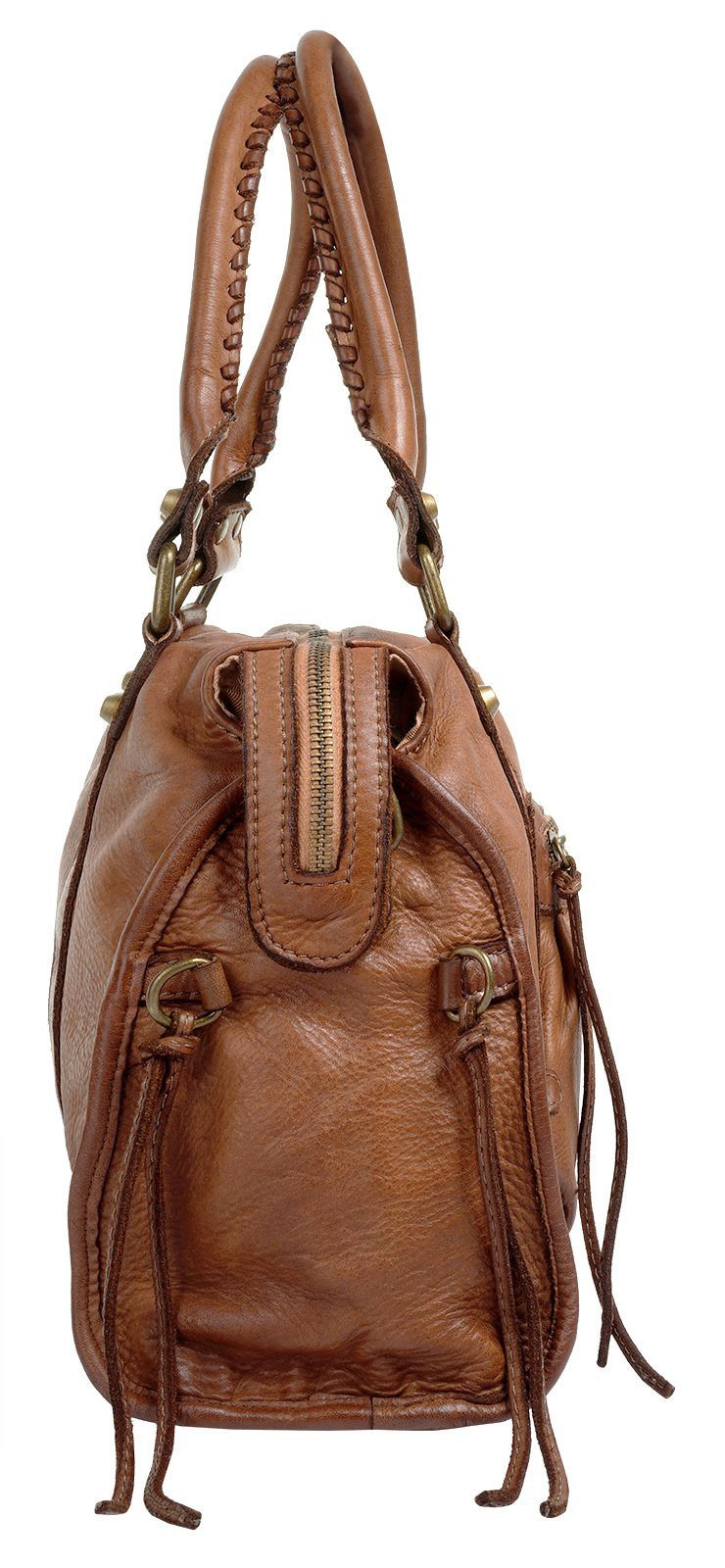 Samantha Look Shopper echt leer, made in italy (1-delig)