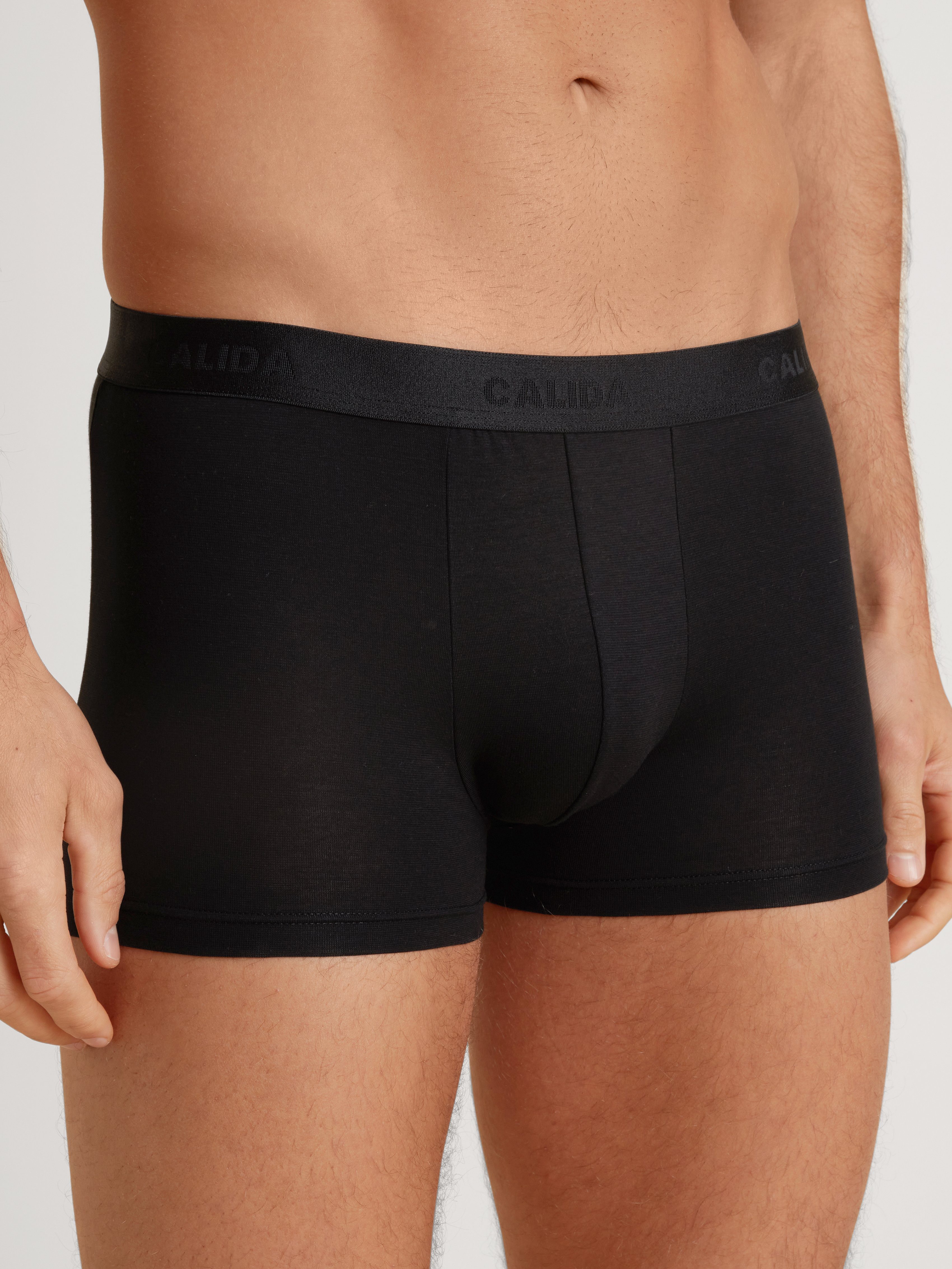 CALIDA Boxershort Evolution met logo-tekst en softband dames slips maat XL (56) zwart