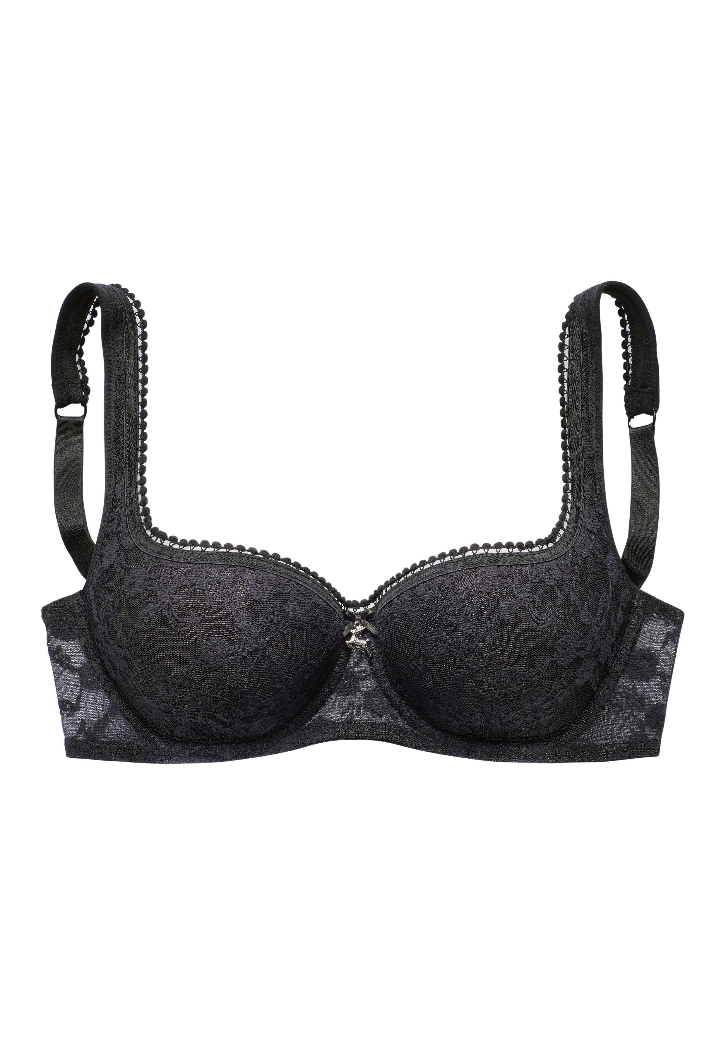 Lascana Bh met steuncups met beugel en mooie carré-uitsnijding dirndl-bh sexy lingerie