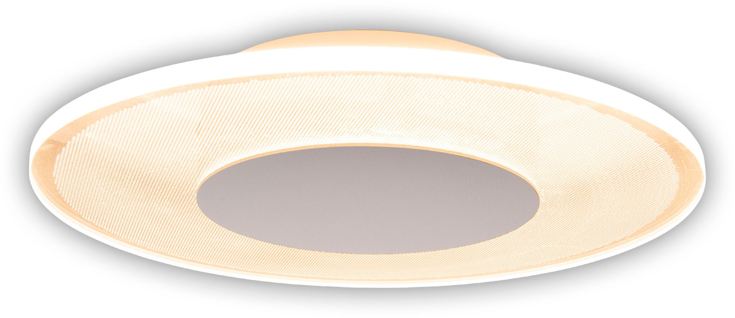 näve Led-plafondlamp Modesto wit - gematteerd, 3-staps dimbaar via wandschakelaar, 60 warmwitte led (1 stuk)