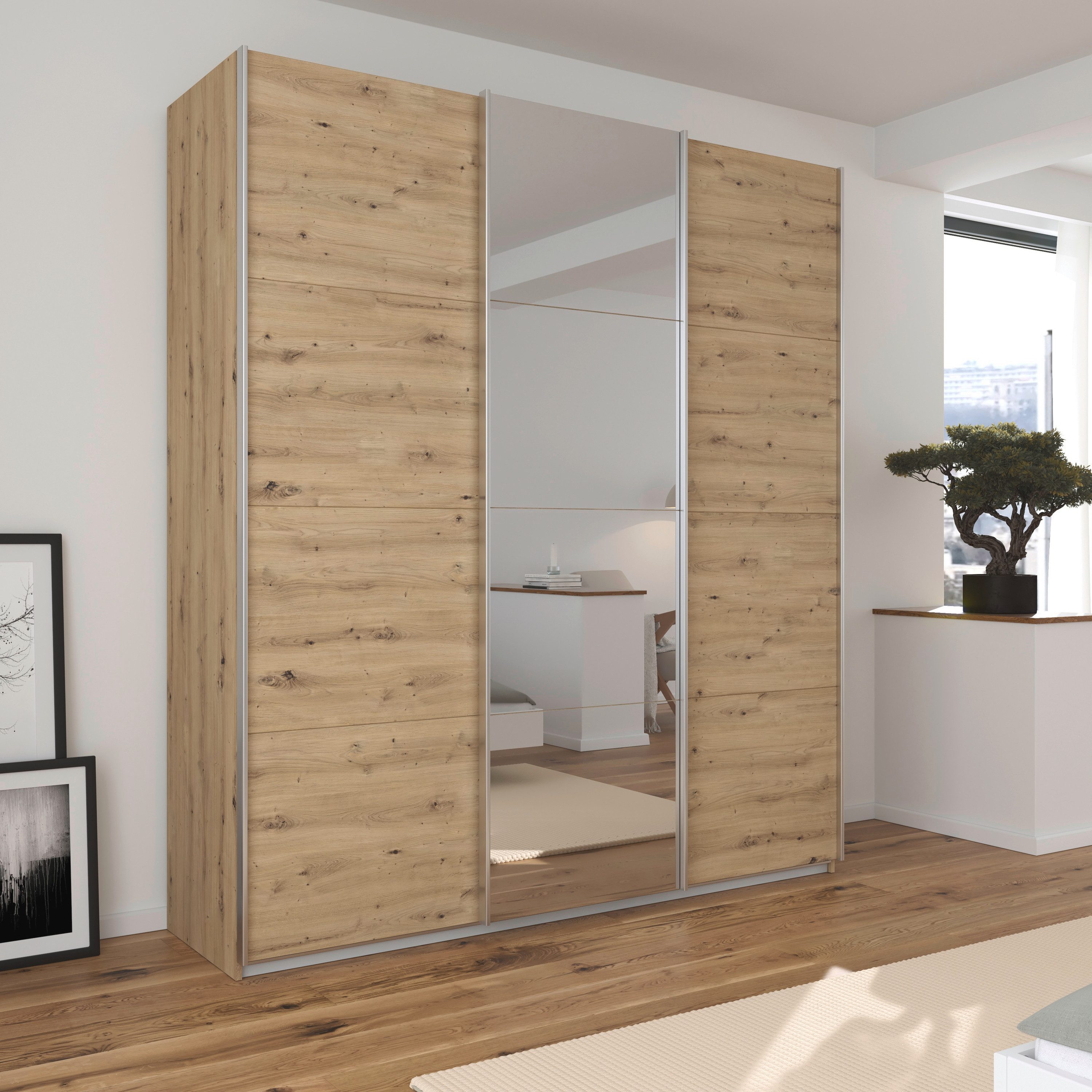 rauch Schuifdeurkast Kledingkast kast OTTO´S CHOICE garderobe AGORDO Top interieur, in 4 breedtes en 2 hoogtes MADE IN GERMANY