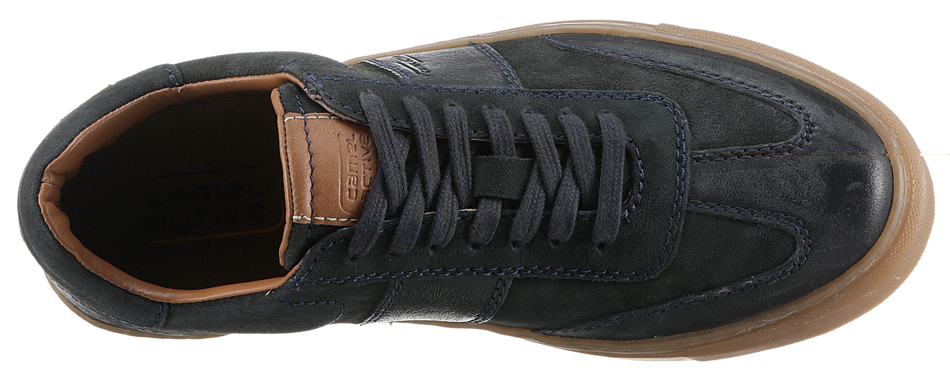 camel active Sneakers in retro look, vrijetijdsschoen, lage schoen, veterschoen