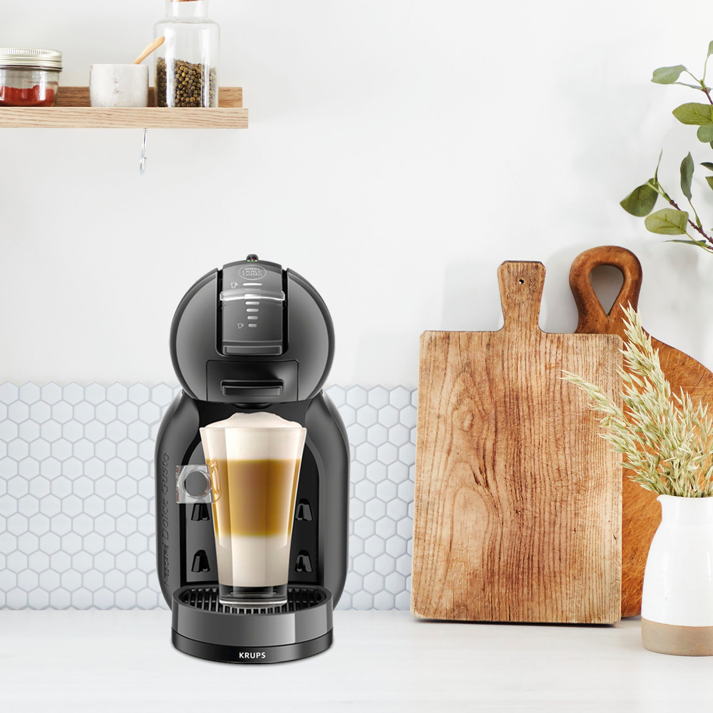 Nescafé Dolce Gusto Koffiecapsulemachine KP1238 Mini Me, fluwelig crema, play & select-functie, automatische uitschakeling