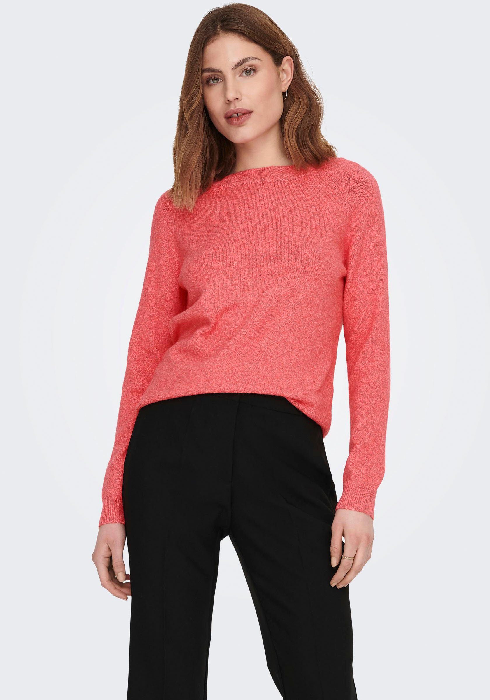 Only Trui met ronde hals ONLRICA LIFE L/S PULLOVER KNT NOOS