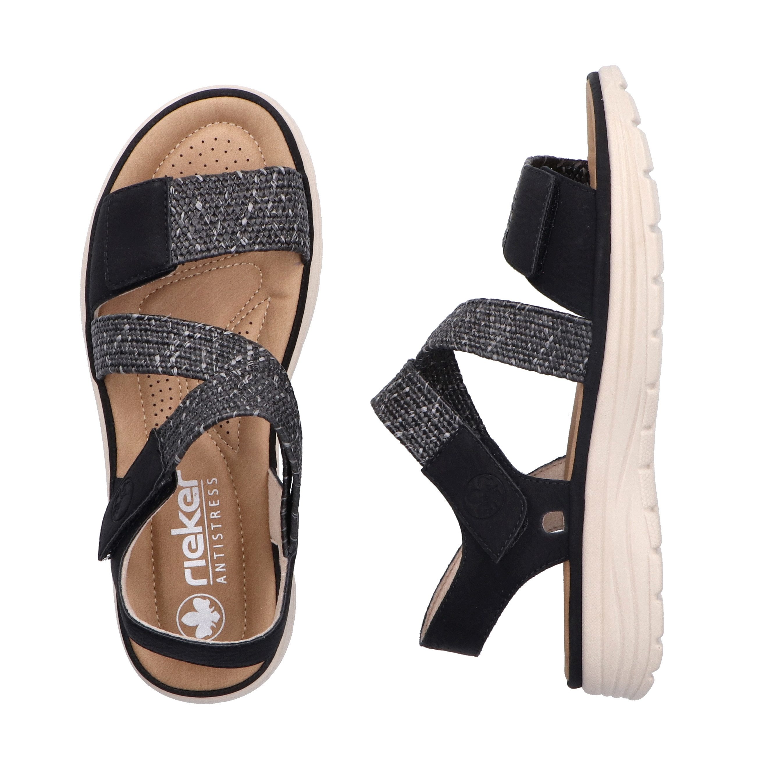 Rieker Sandalen , zomer schoen, outdoorsandaal met verstelbare klittenbanden