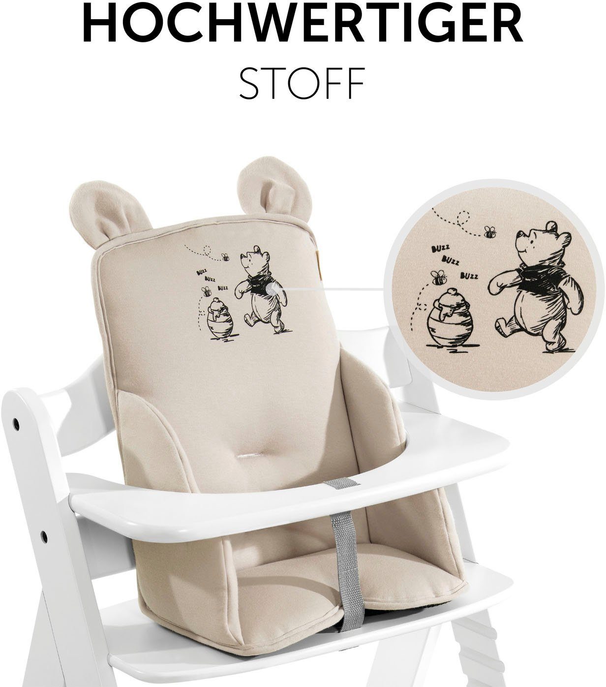 Hauck Stoelverkleiner Alpha Cosy Select, Winnie the Pooh beige