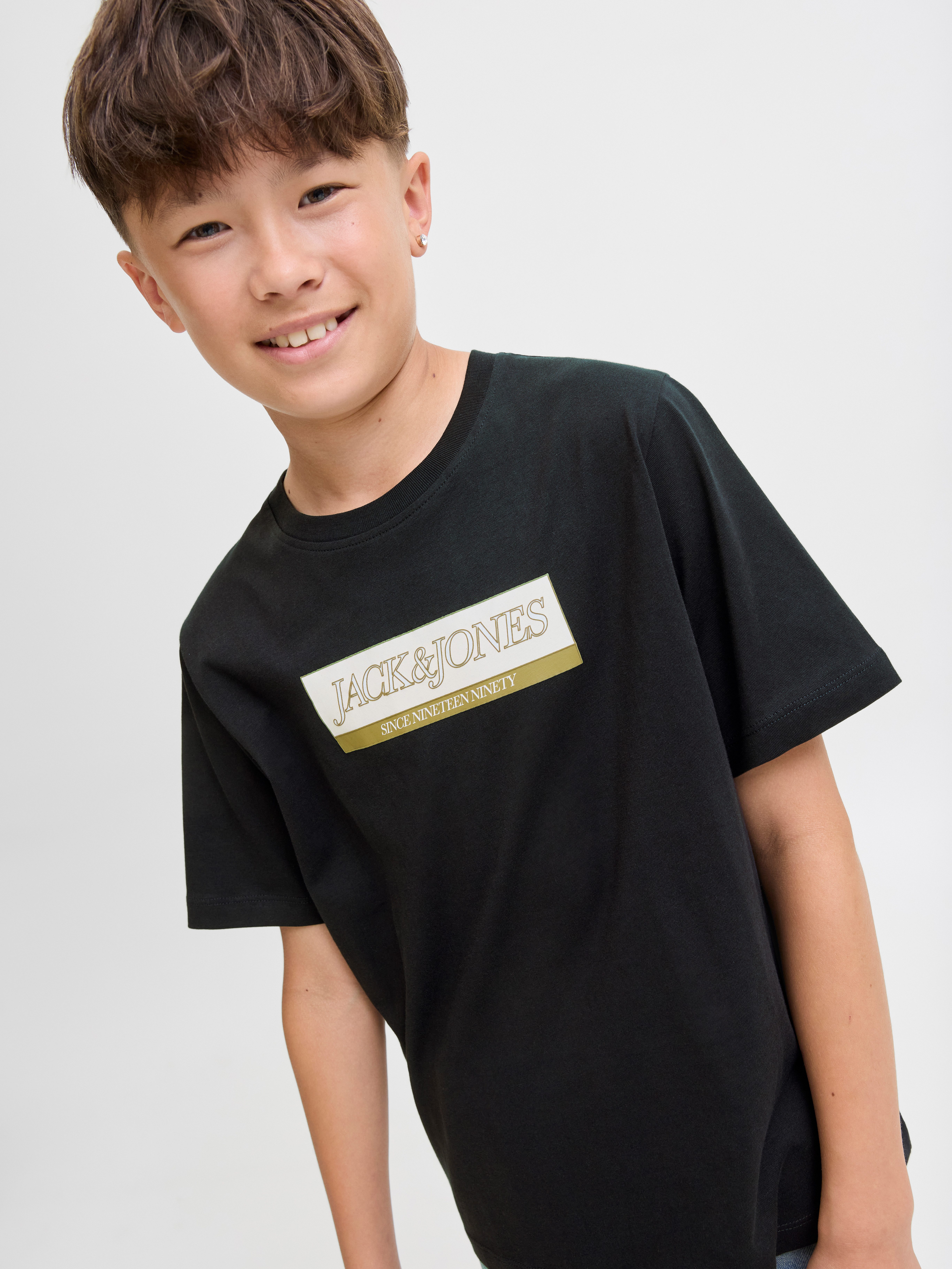 Jack & Jones Junior T-shirt JORINWOOD BLOCK BRAND TEE SS CN NOOS JNR