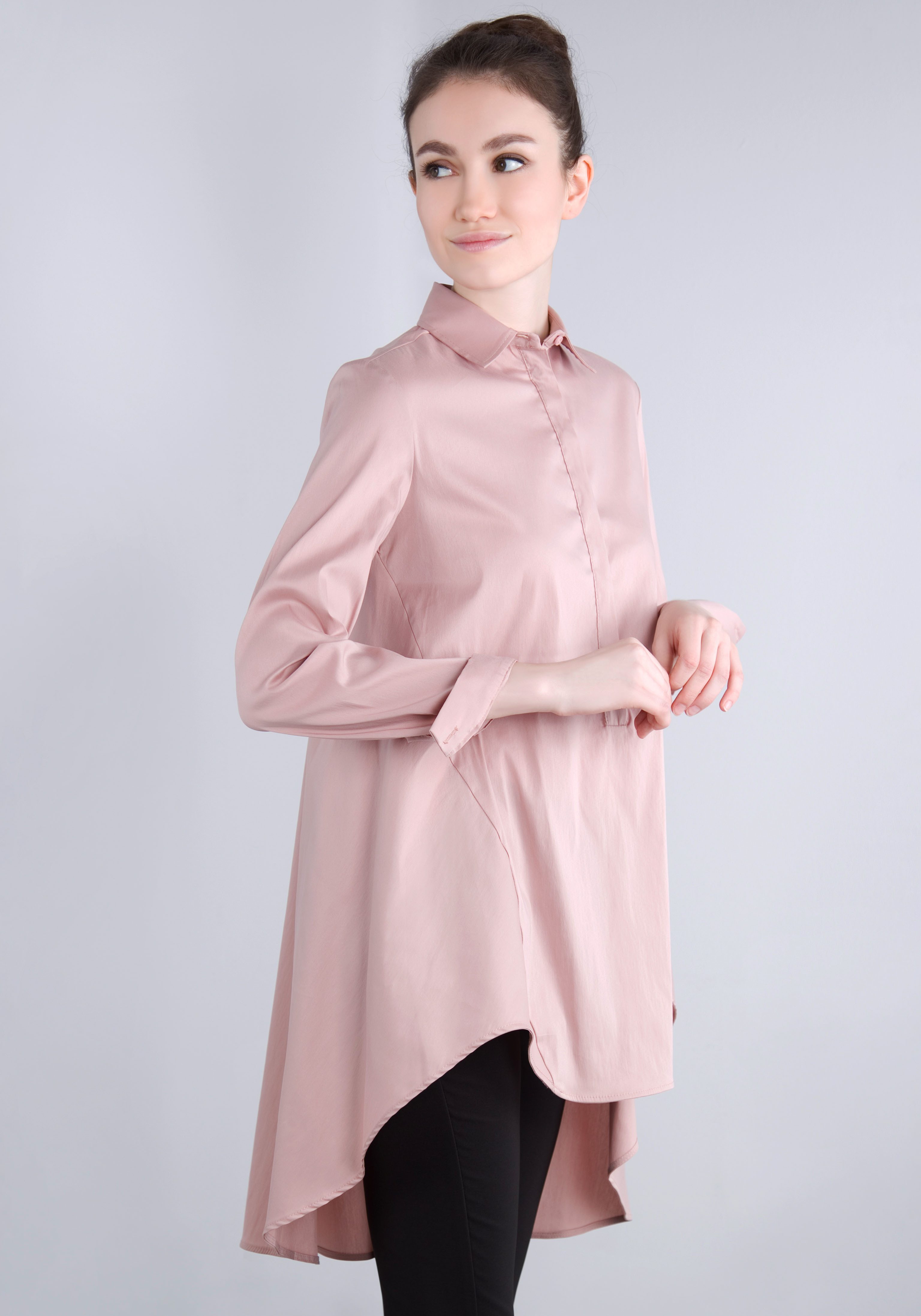 IMPERIAL Lange blouse IMP-C ED3ABF klokkend, lang model