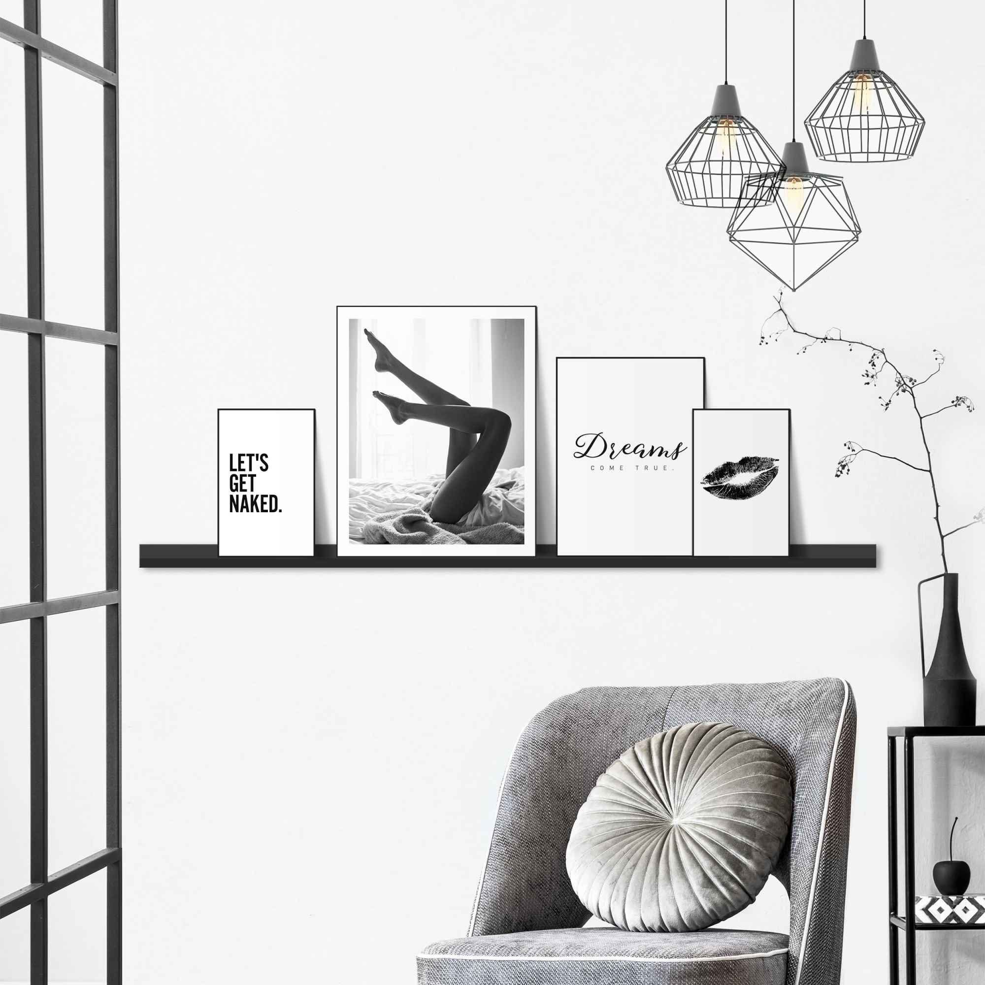 Reinders! Artprint Droom tekst - elegant - modern (4-delig)