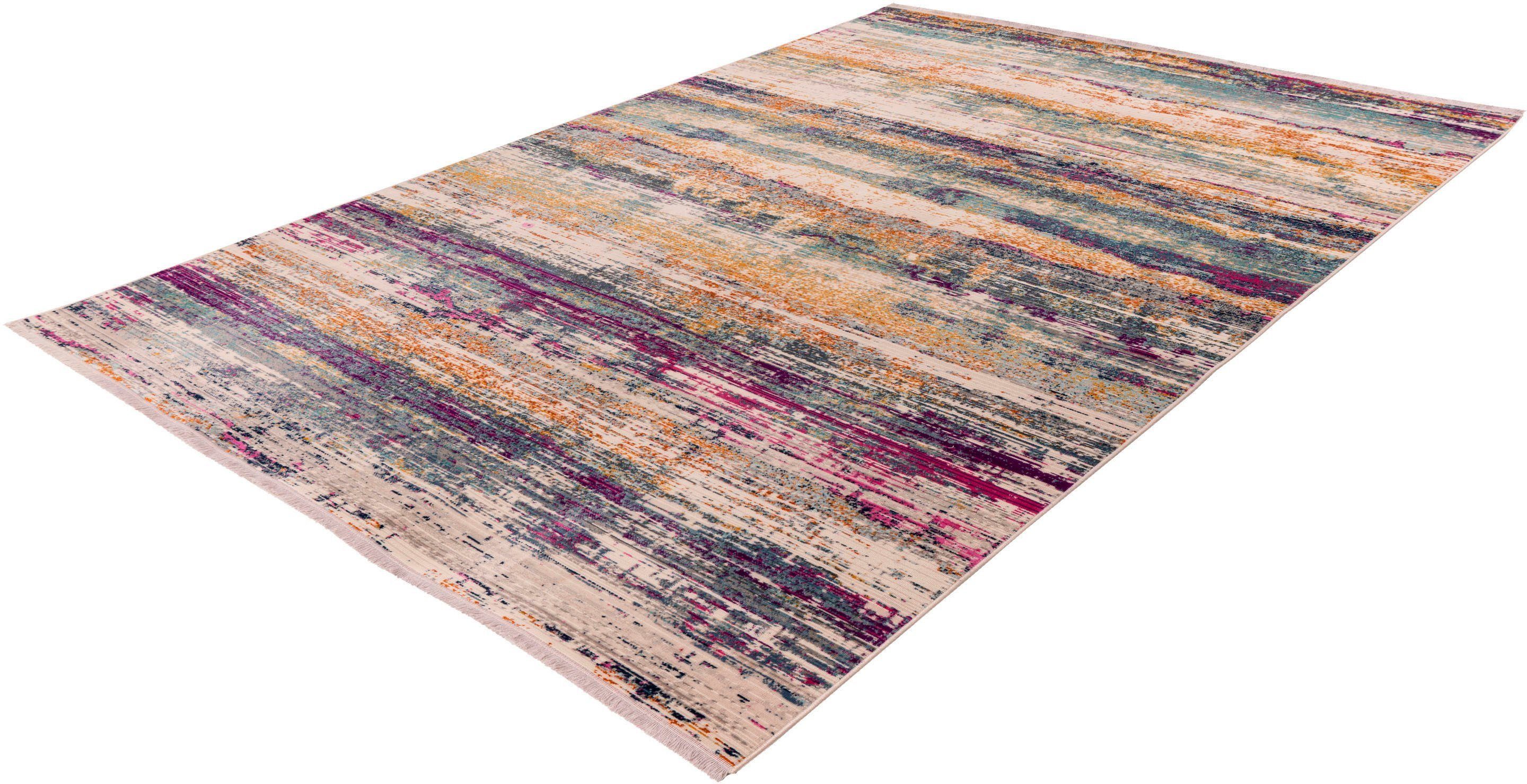 calo-deluxe Vloerkleed Valessa-707 moderne vloerkleden maat 80 cm x 150 cm x 5 mm multicolor