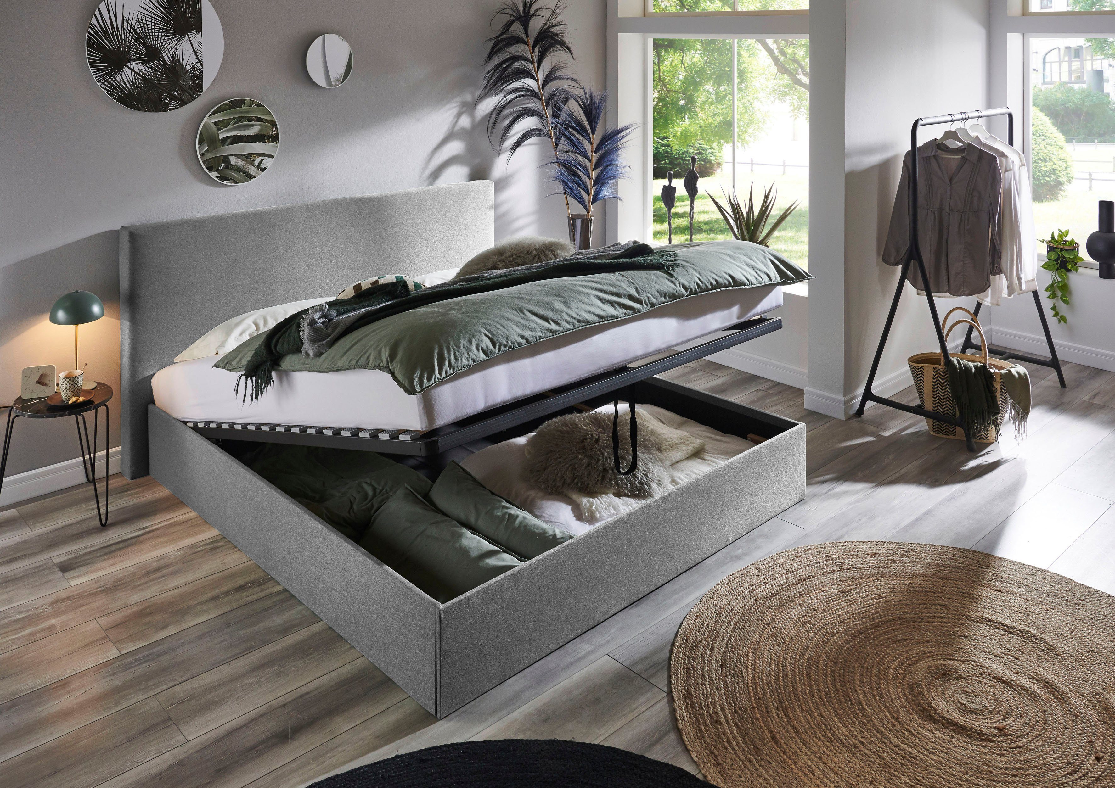 ATLANTIC home collection Bedframe Melody met bedkist en lattenbodem