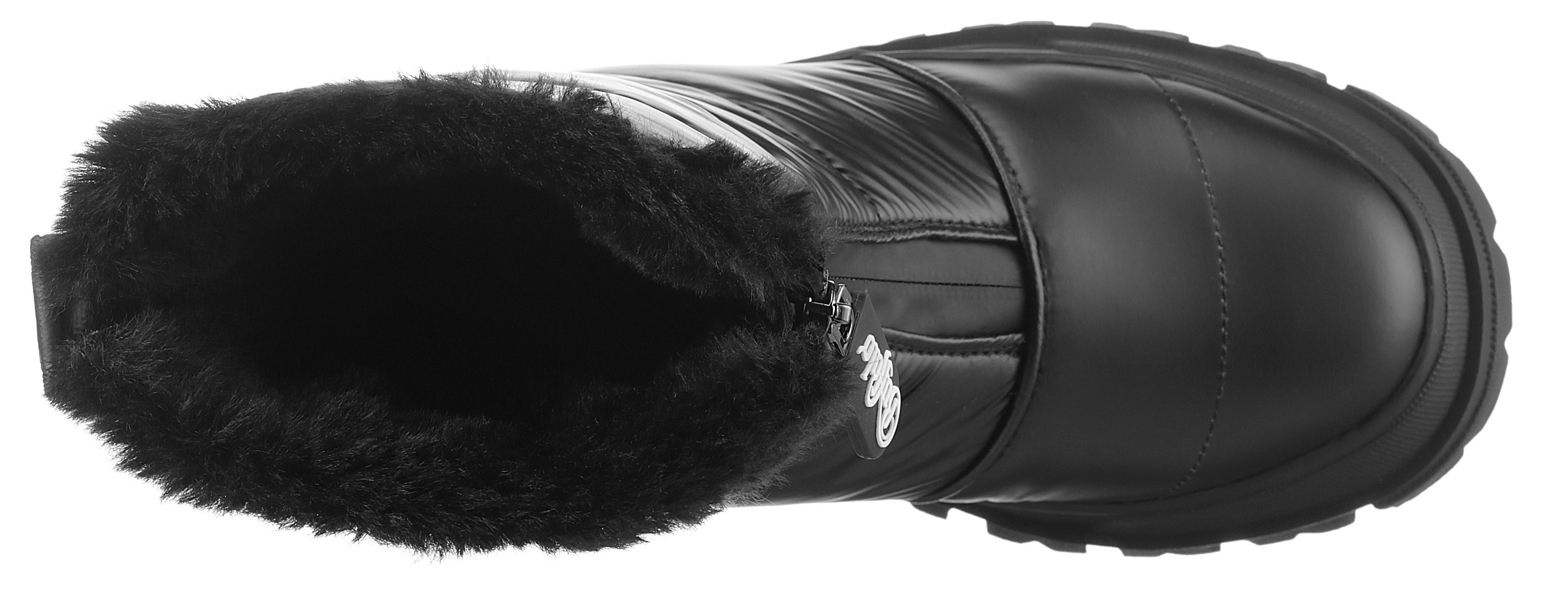 Buffalo Winterlaarzen ASPHA QUILT ZIP VEGAN , instappers, winterenkellaars, snowboot met warme voering