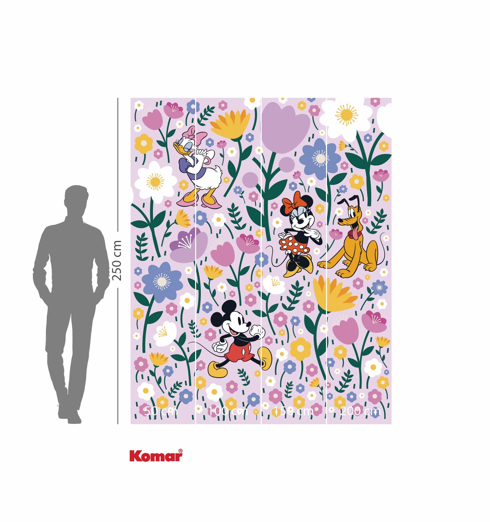 Komar Kinderbehang Disney Mickey Mouse and Minnie Mouse Botanical Spring (1 stuk)