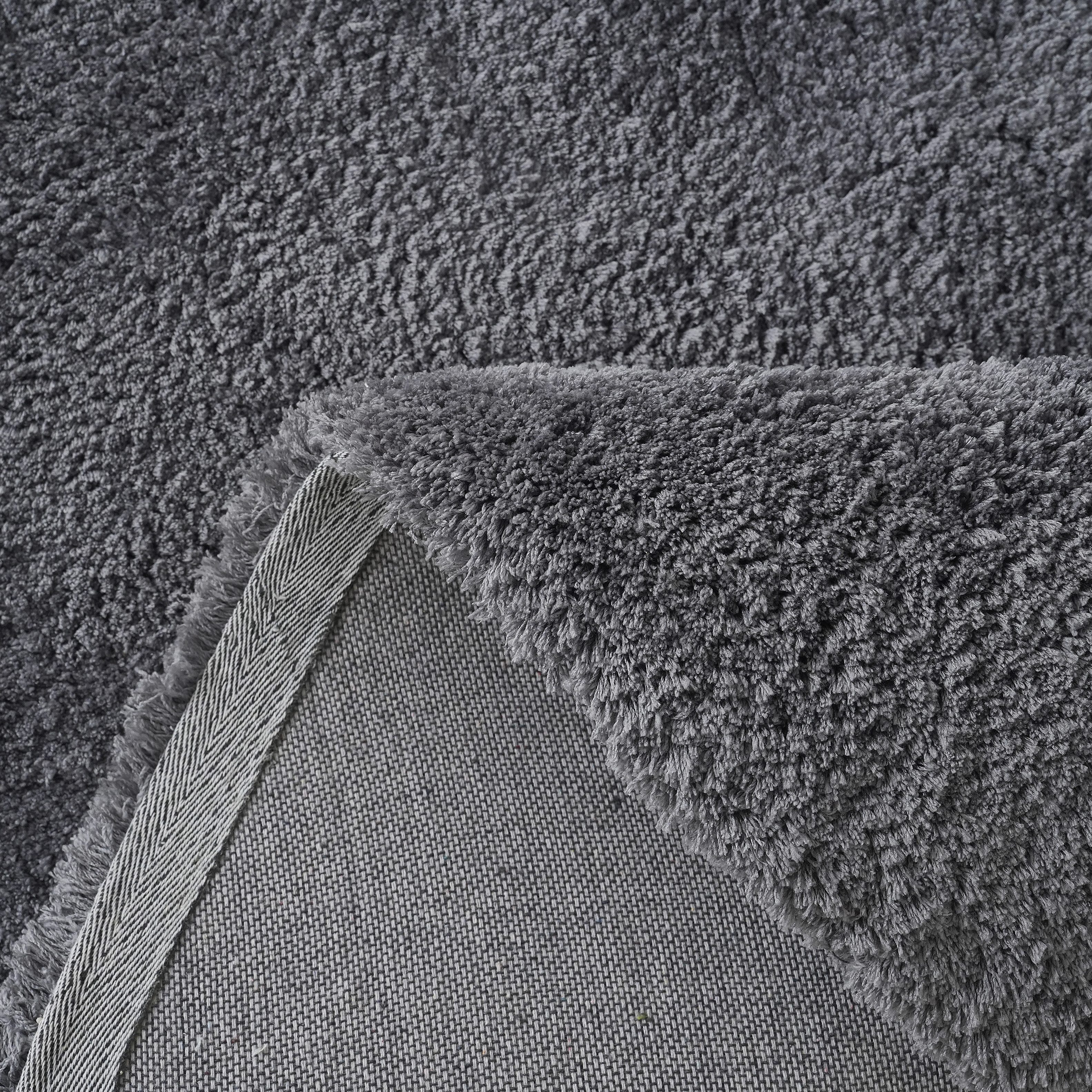 my home Hoogpolig vloerkleed Microvezeltapijt Magong, bijzonder zacht, zeer fijne pool unikleur, zachte vloerkleden, woonkamer, slaapkamer, kinderkamer