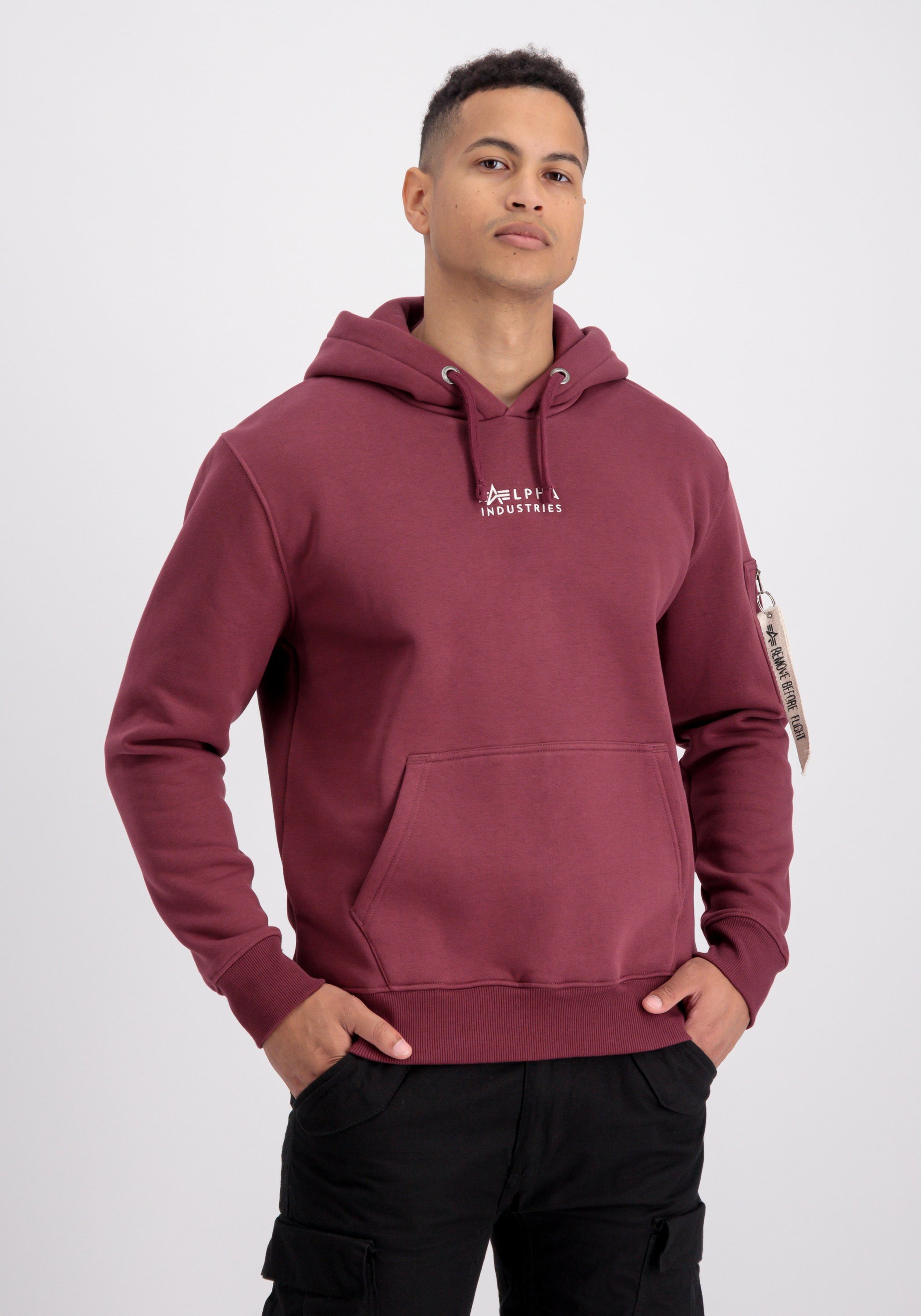 Alpha Industries Hoodie Alpha Industries Men - Hoodies Organics EMB Hoodie heren sweaters maat L rood