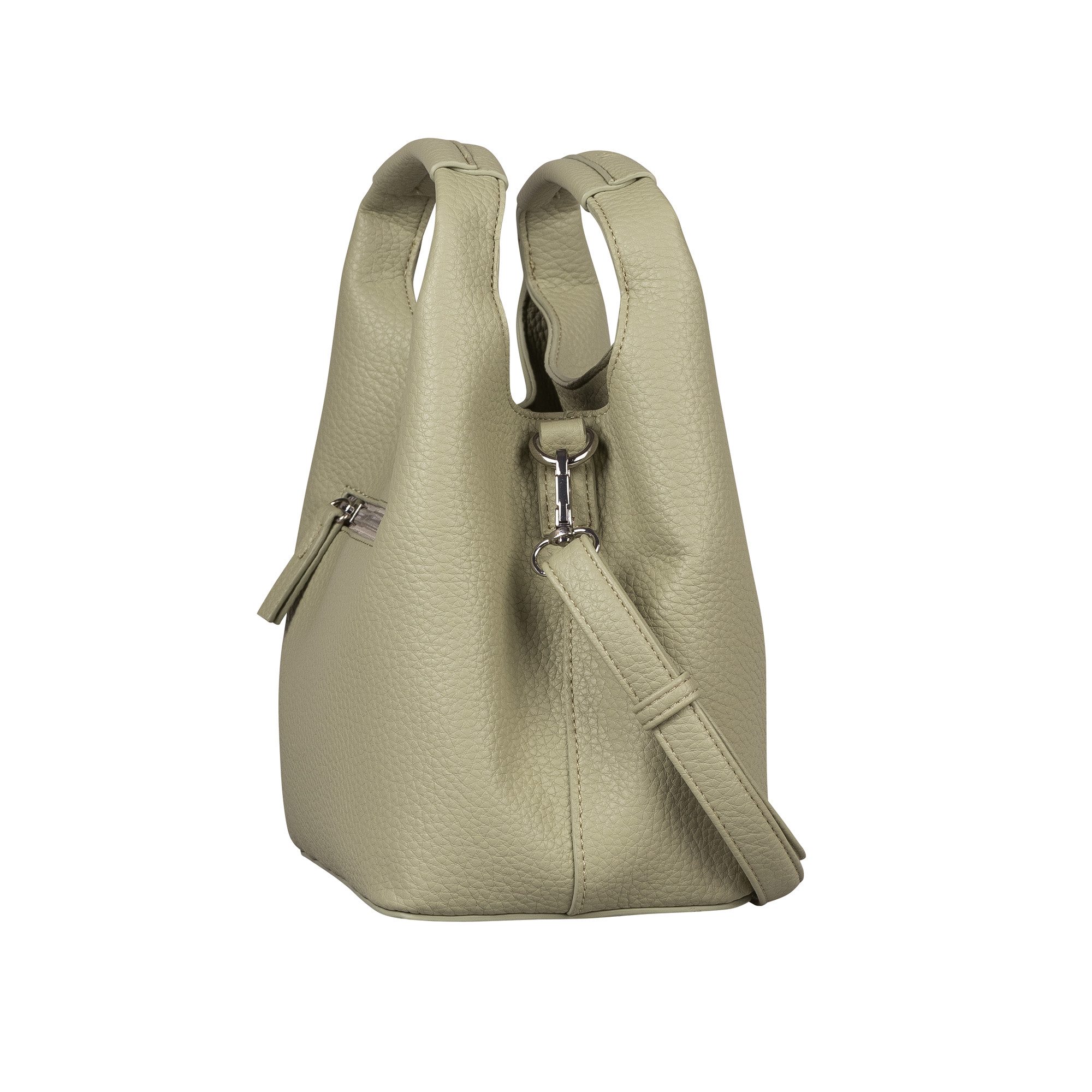 Tom Tailor Denim Hobo-tas Luara van nerf imitatieleer in actuele trendkleuren