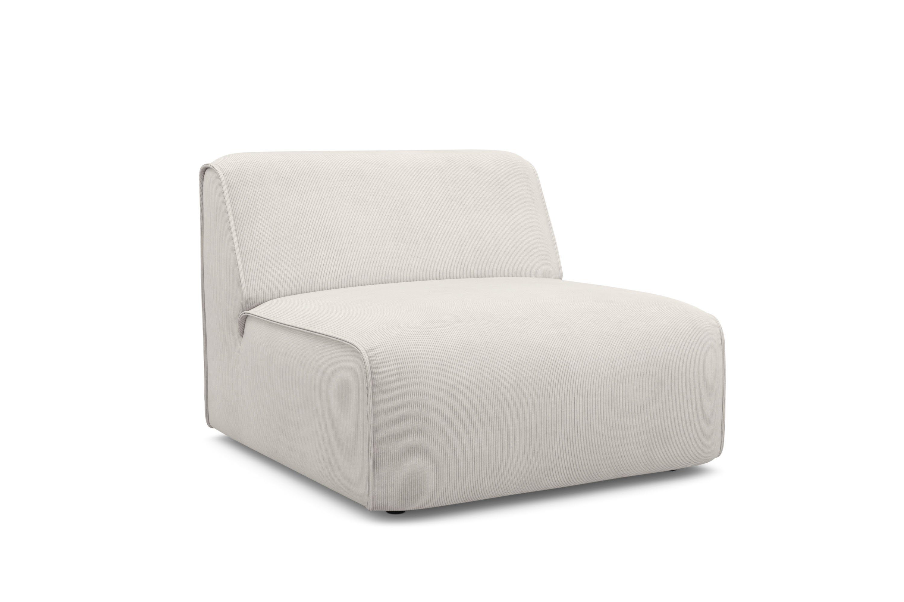 RAUM.ID Fauteuil Merid sofa-middenelement, afmetingen B/D/H: 84/97/46 cm als module of apart te gebruiken, voor individuele samenstelling