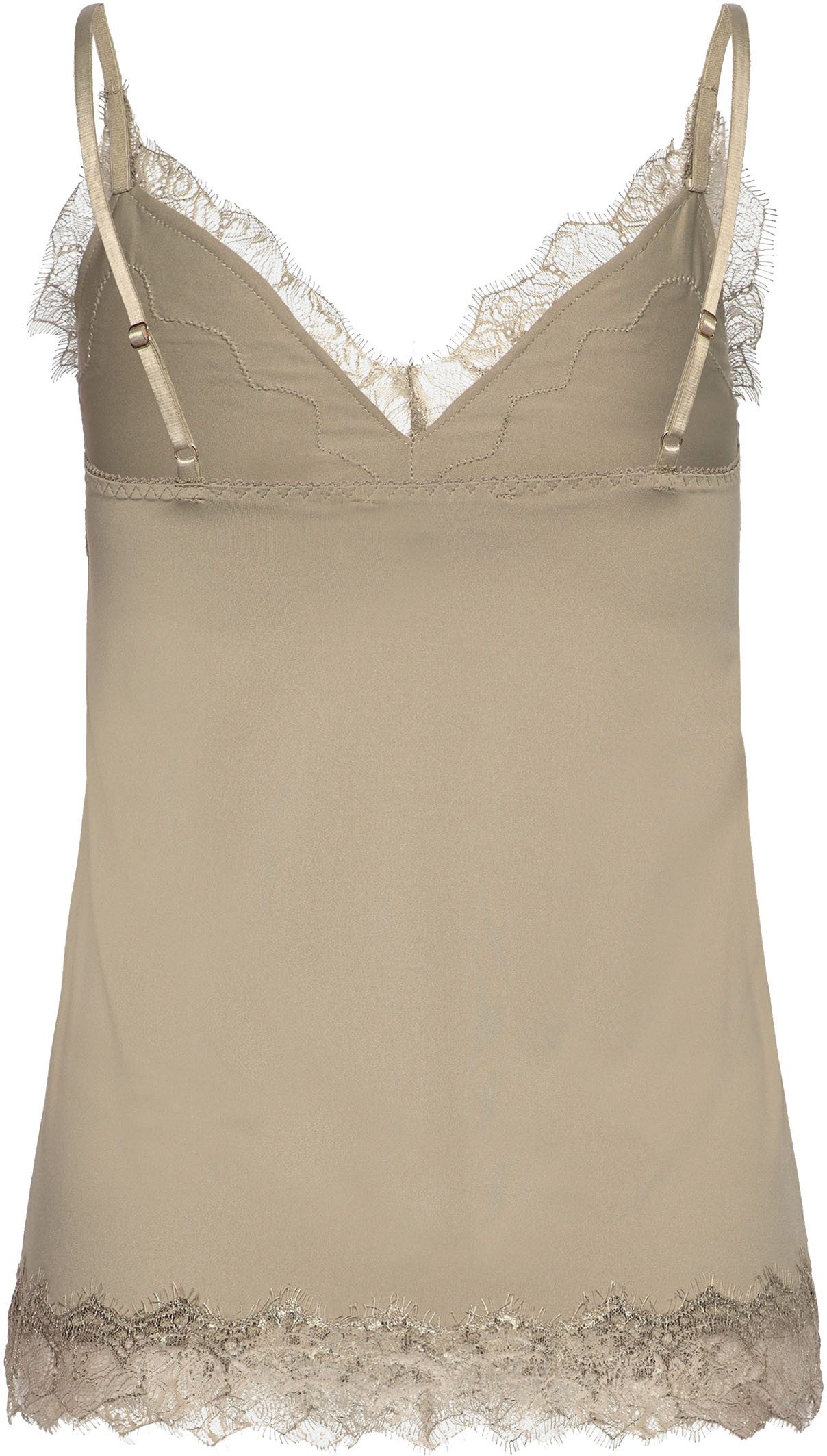 rosemunde Hemd Billie Strap Top prachtige vintage kanten afwerking aan de halslijn en zoom