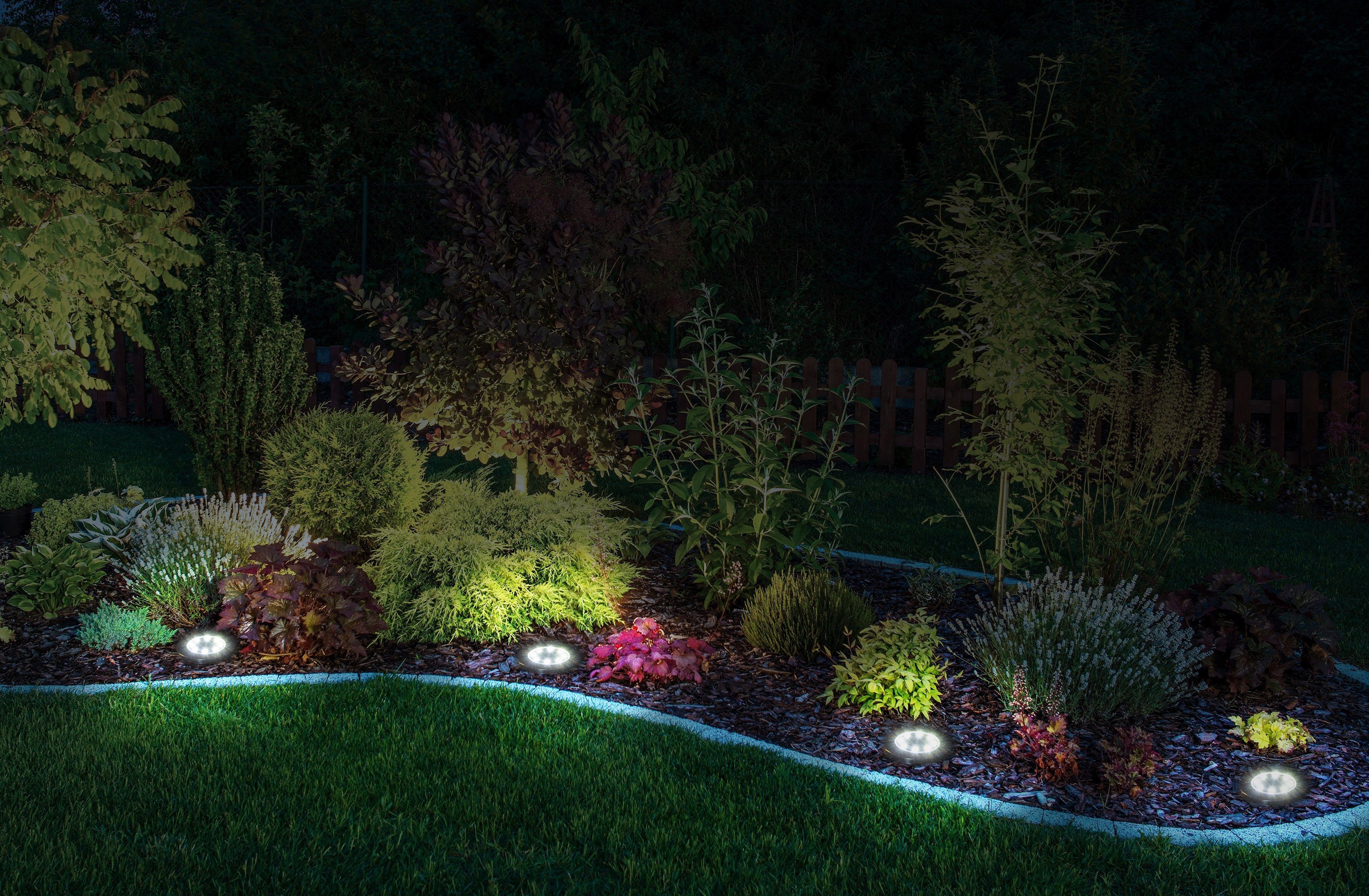 näve Led-tuinlamp Kian Led-solarlamp met een grondpen, set van 6 (6 stuks)