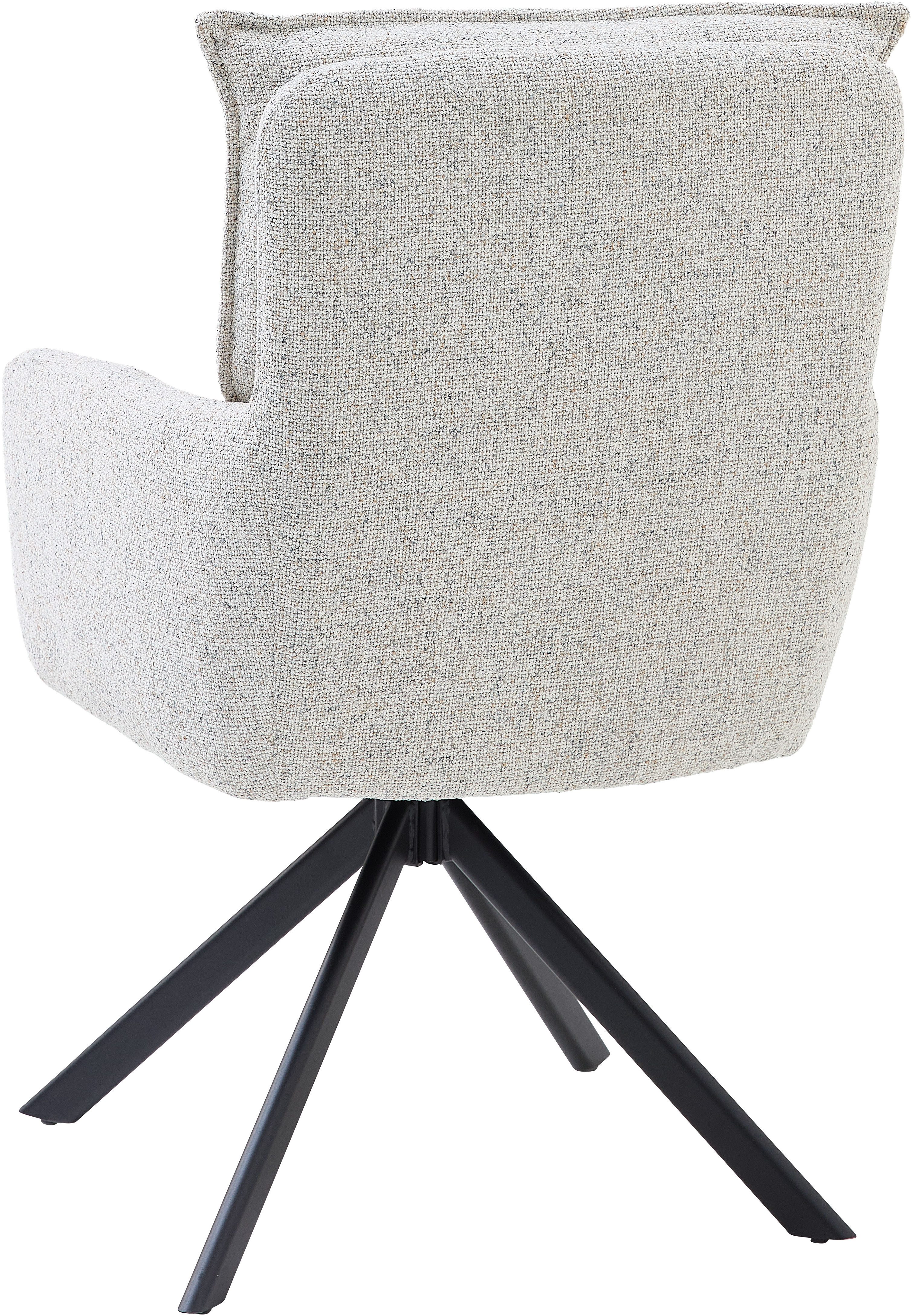 Stolkom Stoel met armleuningen Sofia young 180 graden draaibaar met auto-return, bonnellvering in de zitting (set, 2 stuks)