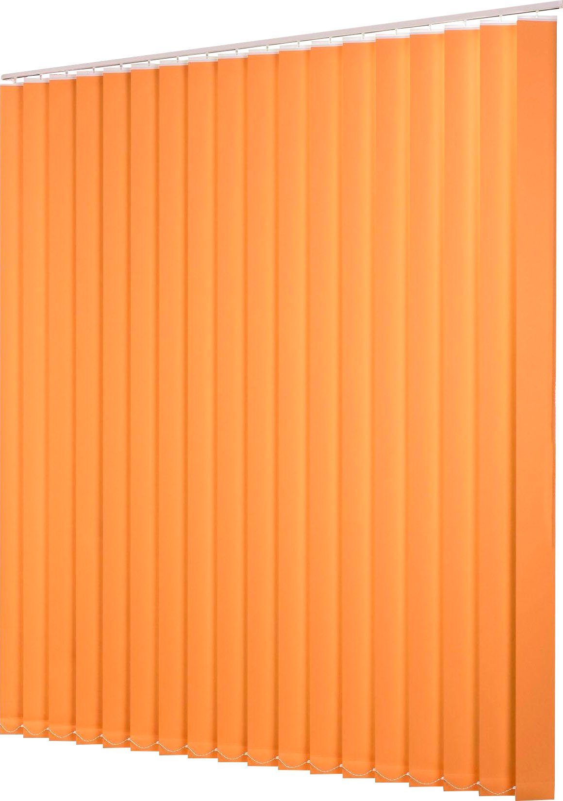 Liedeco Lamellengordijn verticaal gordijn verduistering - 127 mm lamel (1 stuk) lamellen maat H/B: 180/150 cm oranje