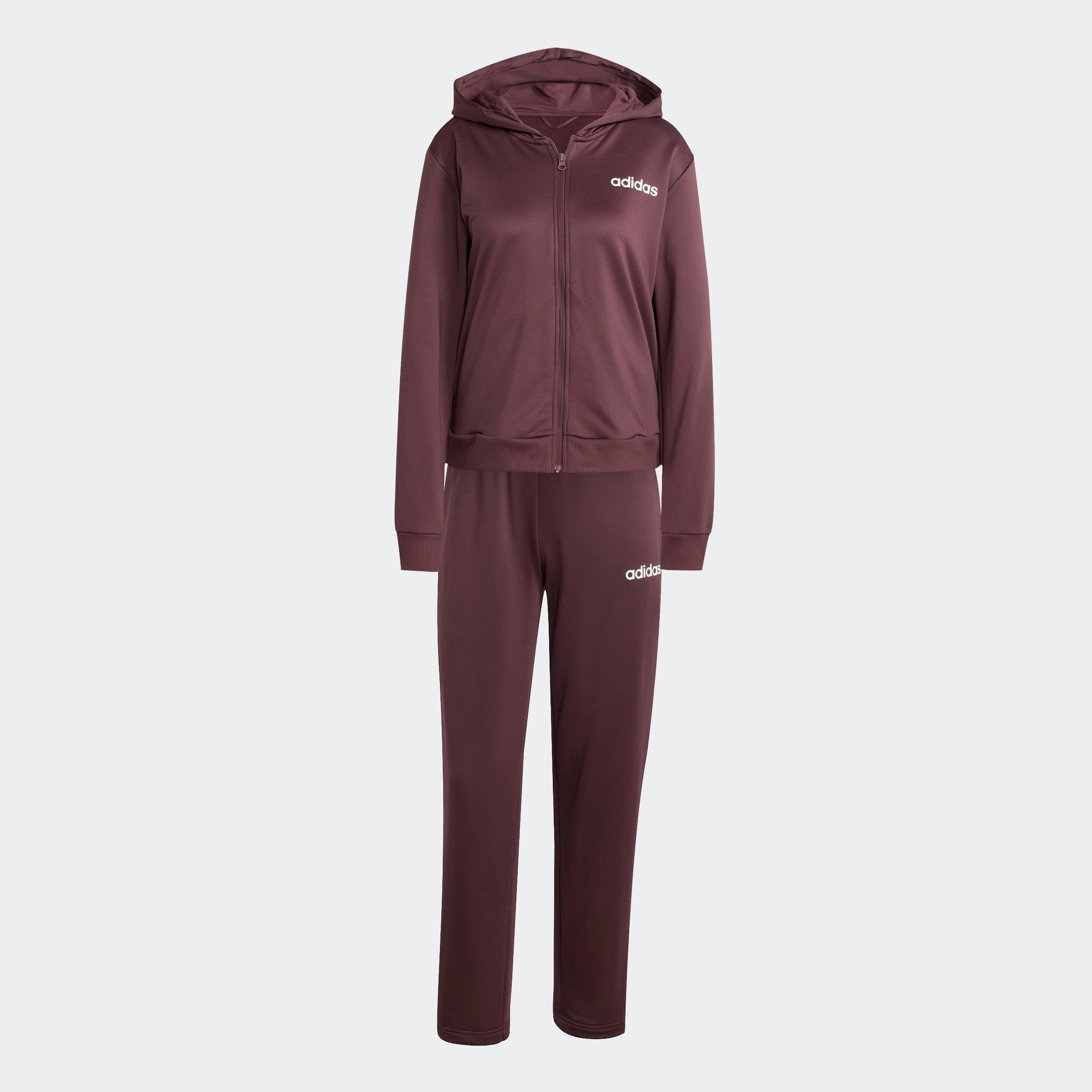 adidas Sportswear Trainingspak W LINEAR TS Trainingsjack met capuchon, trainingspak (2-delig)