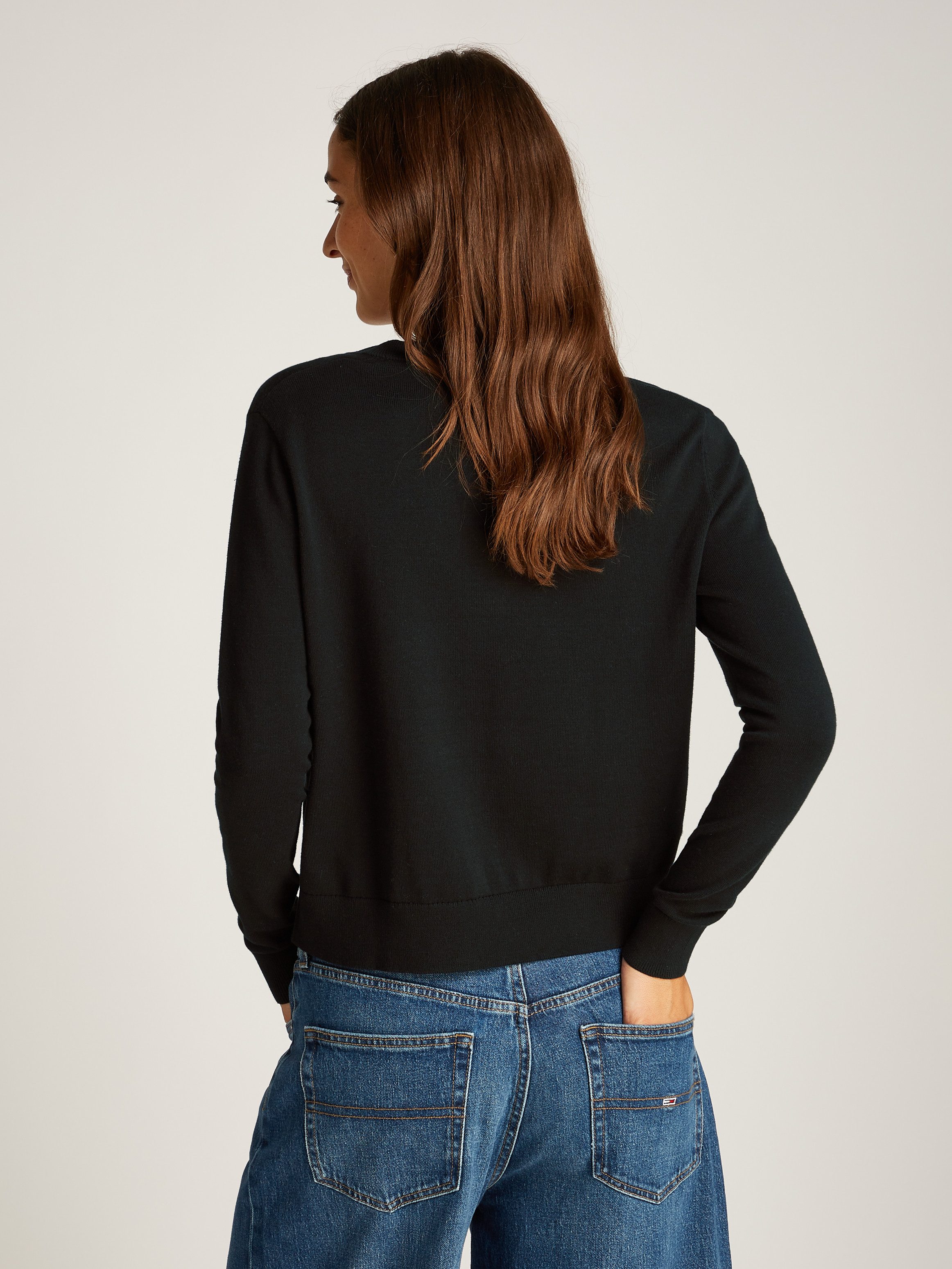 Tommy Jeans Curve Trui met V-hals TJW ESSENTIAL VNECK SWEATER EXT