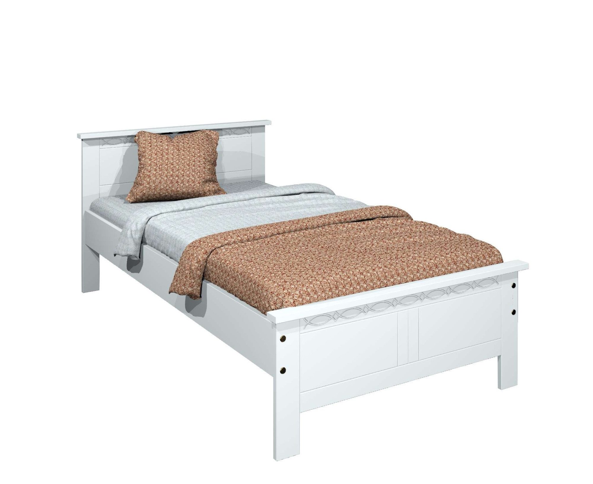 Home affaire Massief houten ledikant Indra, TOPSELLER, landhuisstijl, elegant design, gecertificeerd massief hout