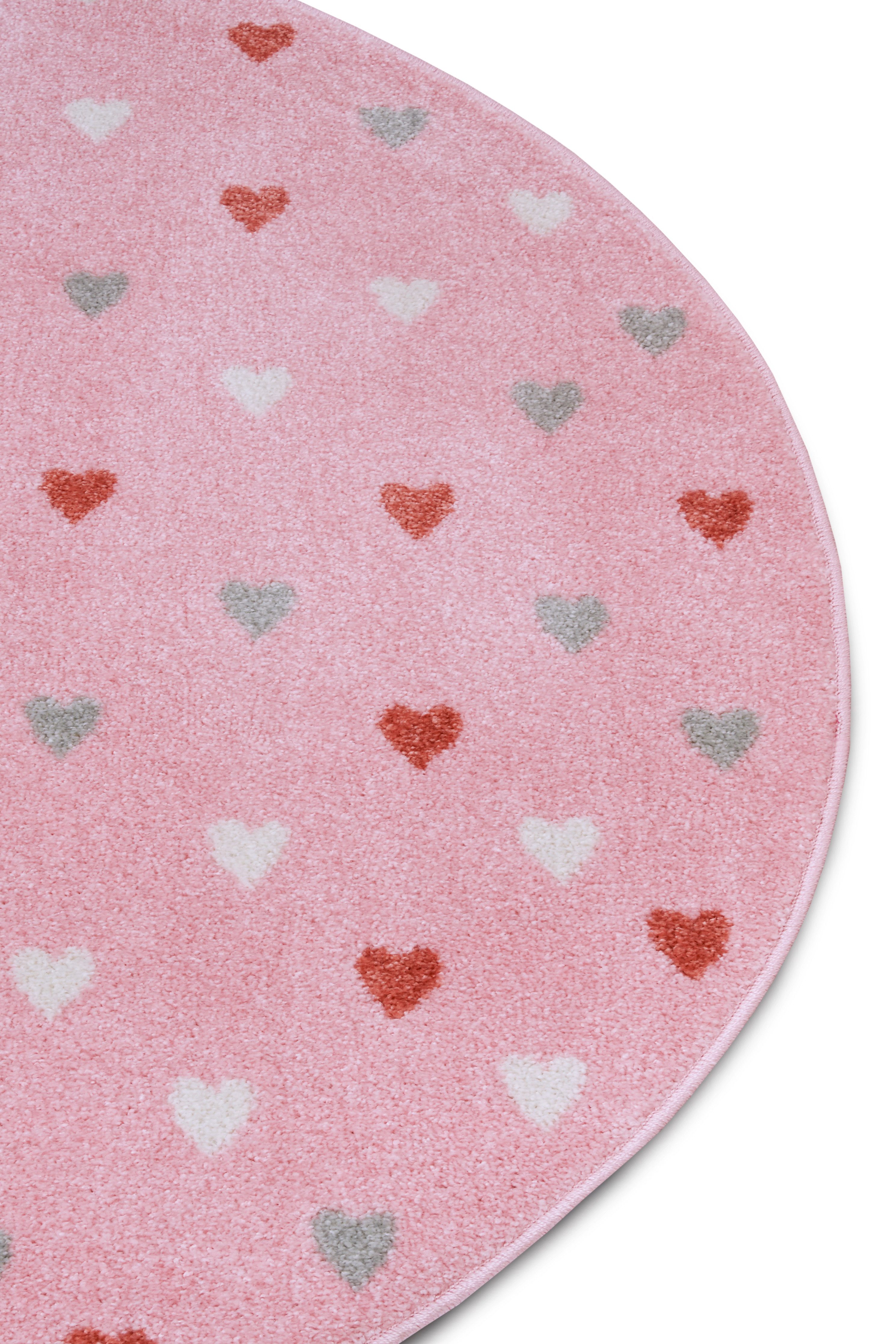 HANSE Home Kindervloerkleed Adventures Little Hearts Speeltapijt, stevig, kinderkamer, kortpolig, speelondergrond