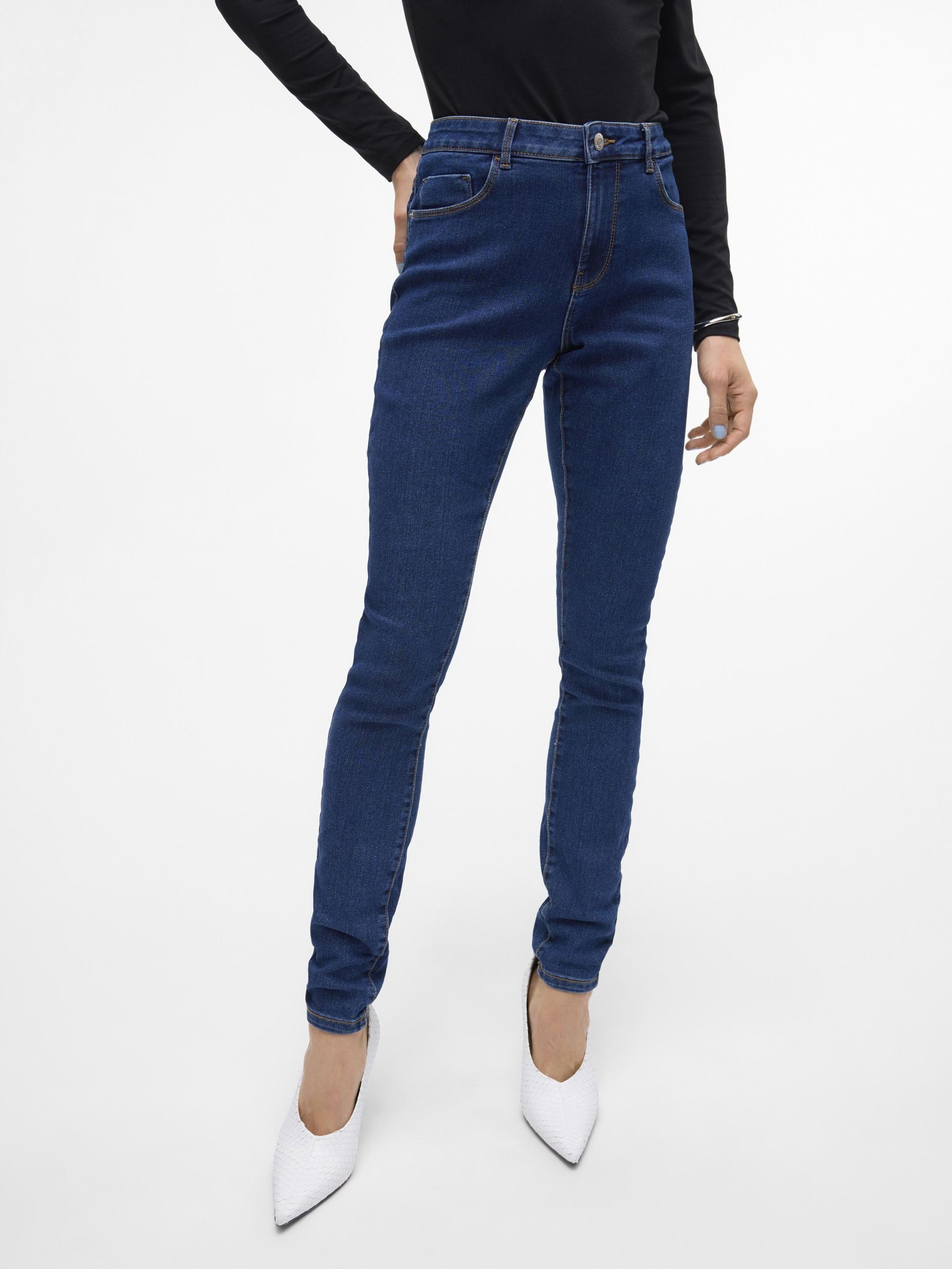 Vero Moda Skinny fit jeans VMELLY MR SKINNY JEANS BLUE NOOS