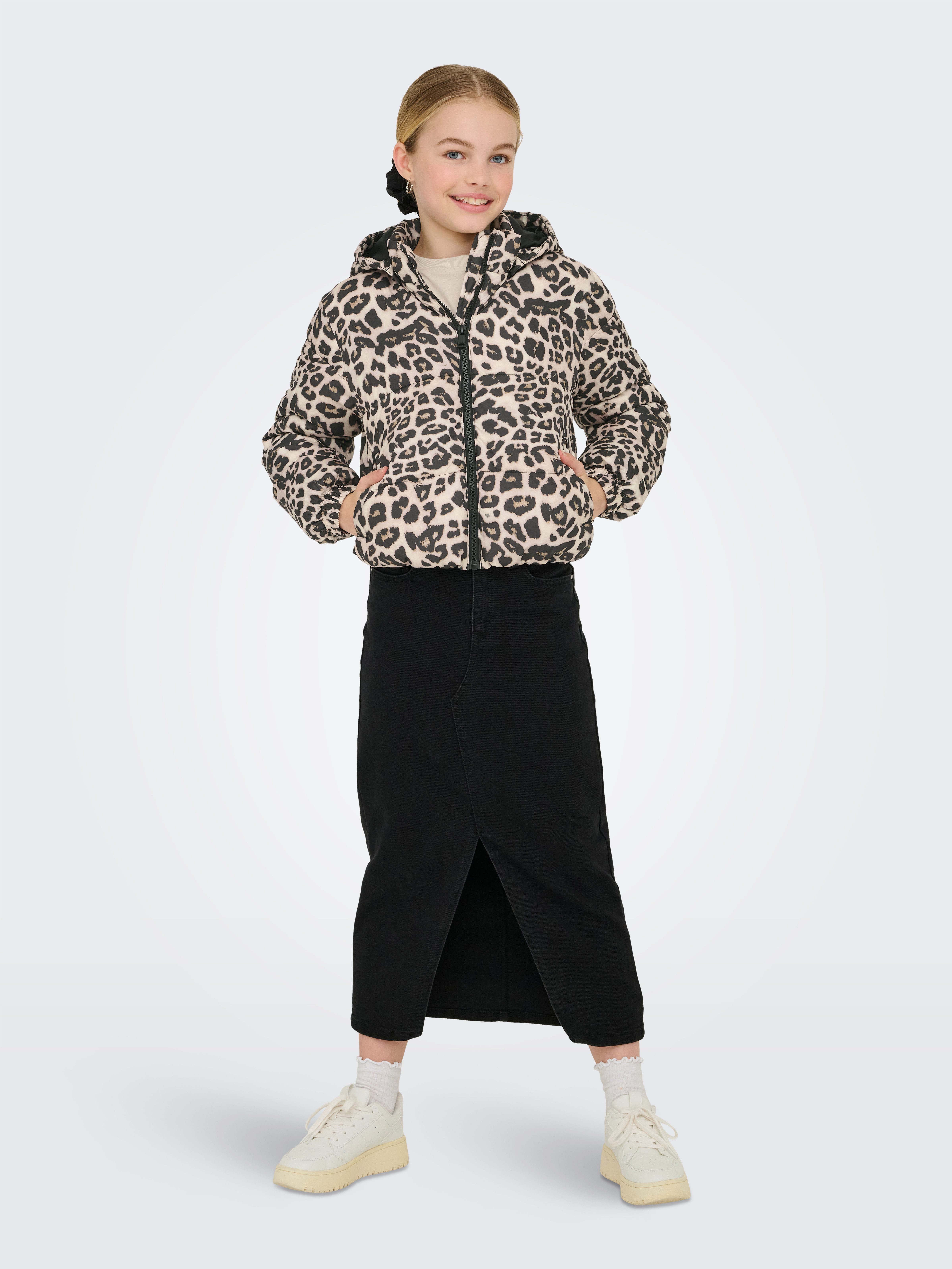 KIDS ONLY Gewatteerde jas KOGDALIA SHORT PUFFER AOP JACKET CP OTW