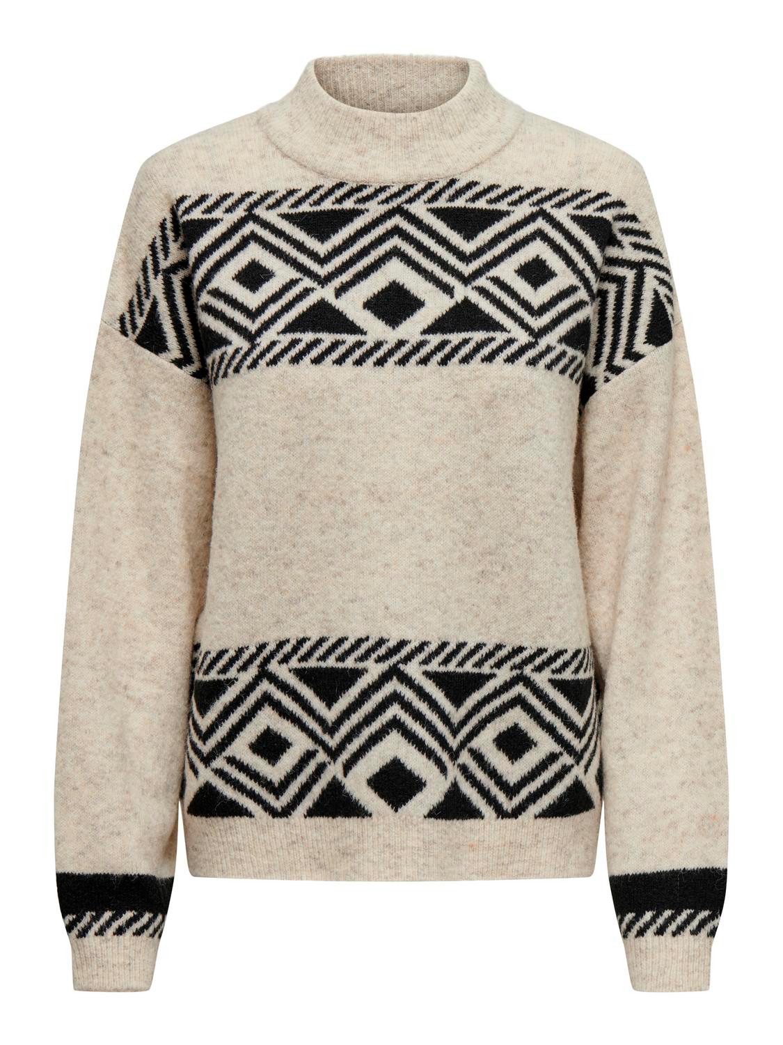 Only Trui met staande kraag ONLVICTORIA L/S PULLOVER KNT NOOS
