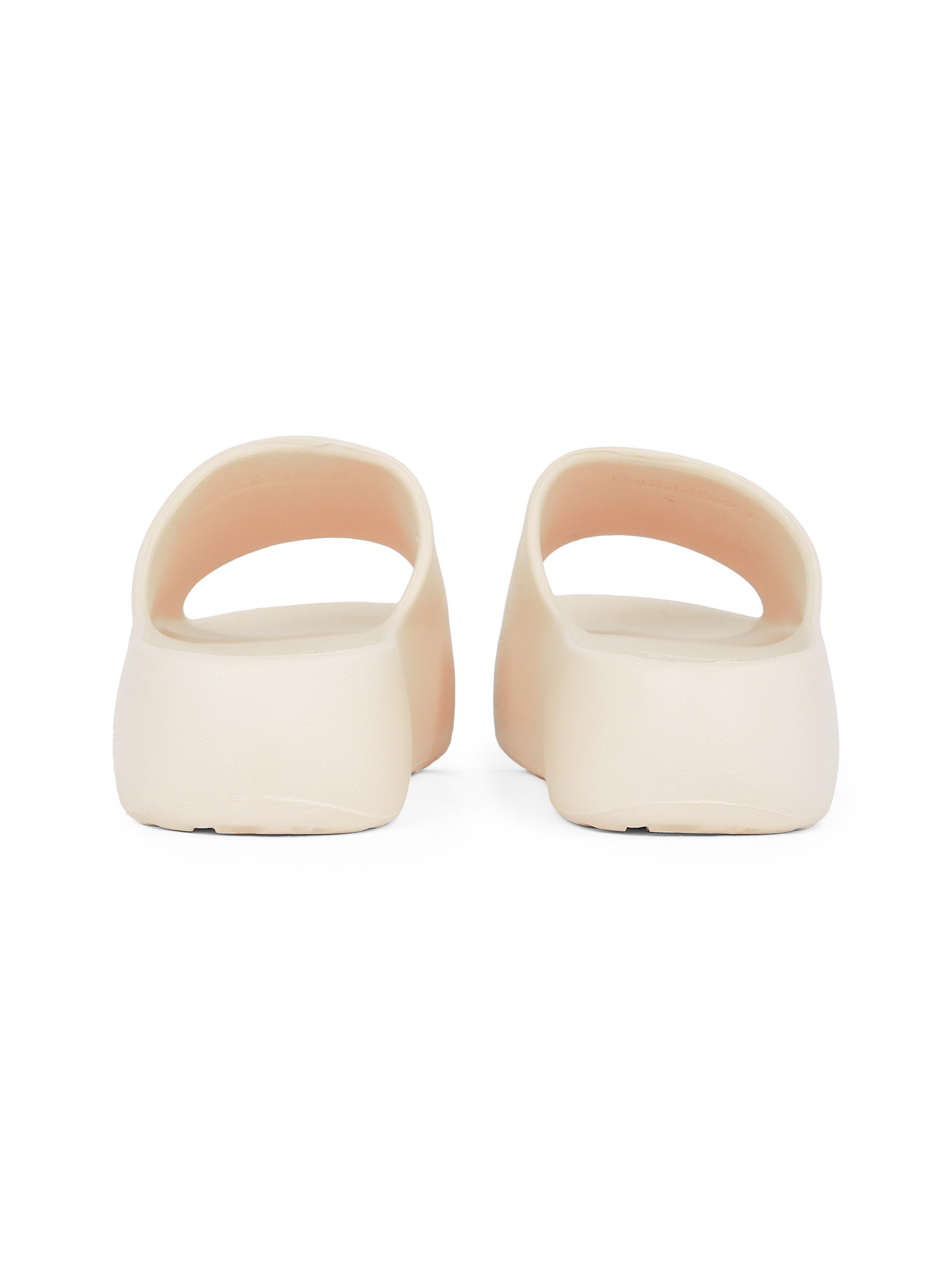 TOMMY JEANS Slippers TJW CHUNKY POOL SLIDE ESS , plateau, zomerschoen, instapschoen, comfortabele schoen, logo-opdruk